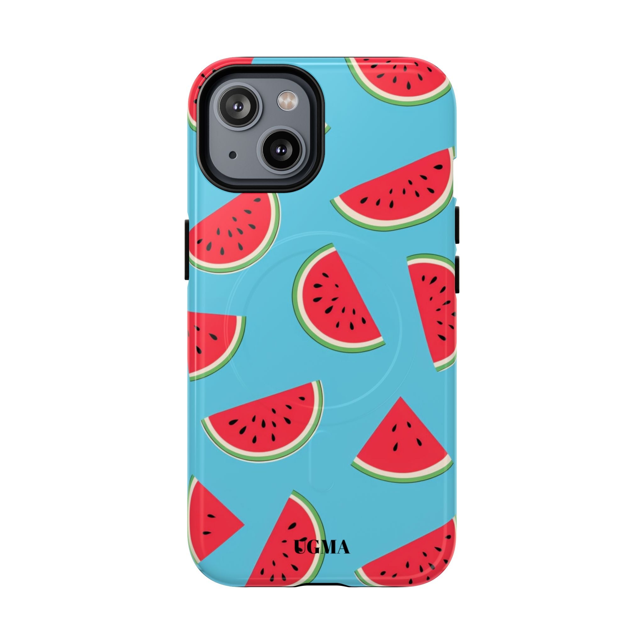Watermelon Pattern Tough Magnetic Phone Case — Bright Summer Fruit Design
