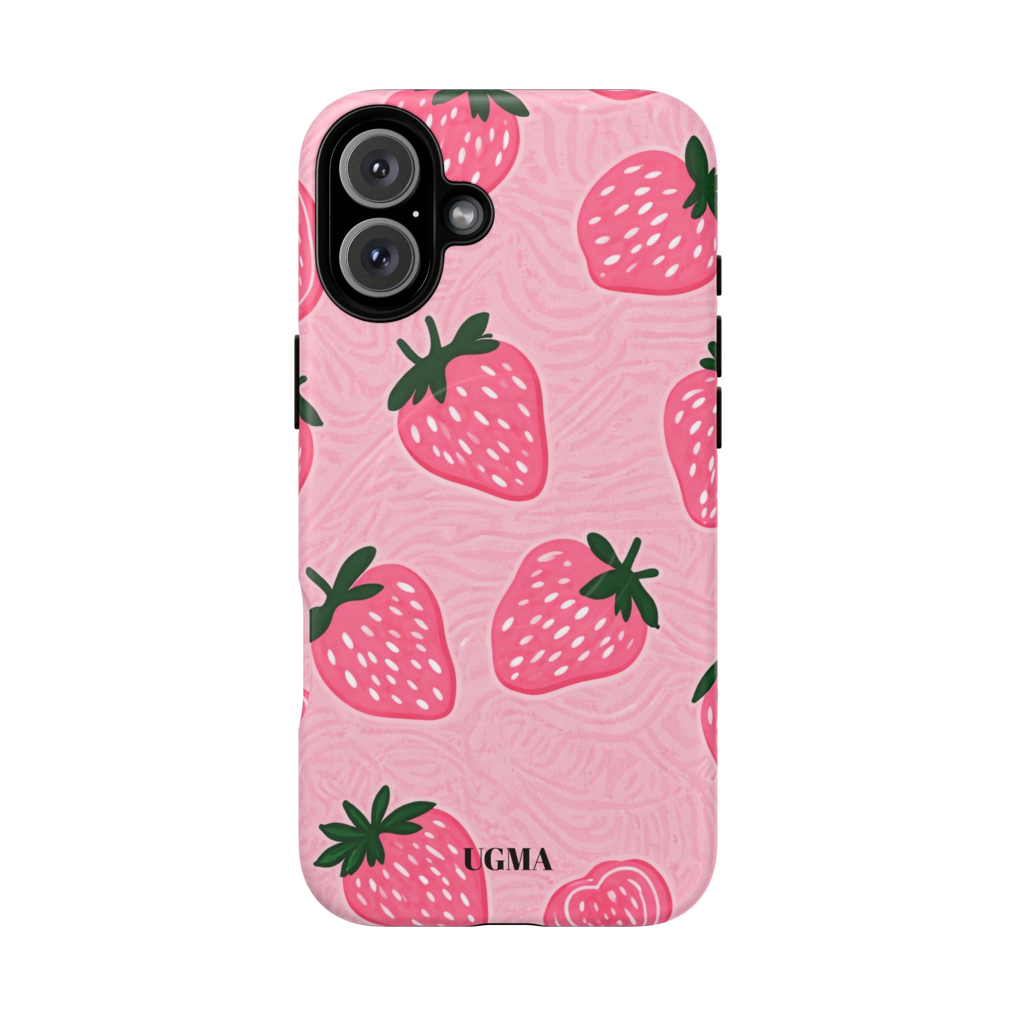 Strawberry Tough Magnetic Phone Case — Durable Magnetic Snap-On Protective Cover