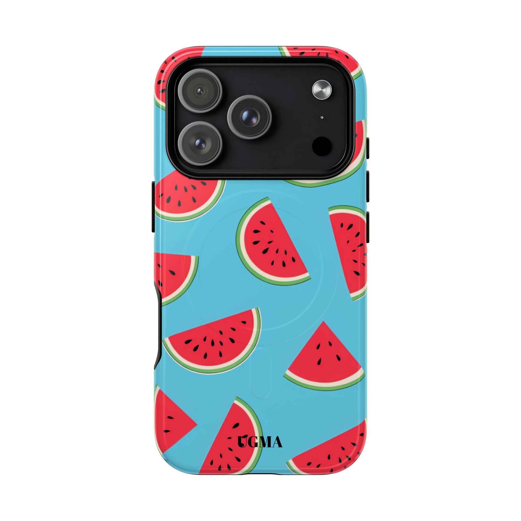 Watermelon Pattern Tough Magnetic Phone Case — Bright Summer Fruit Design