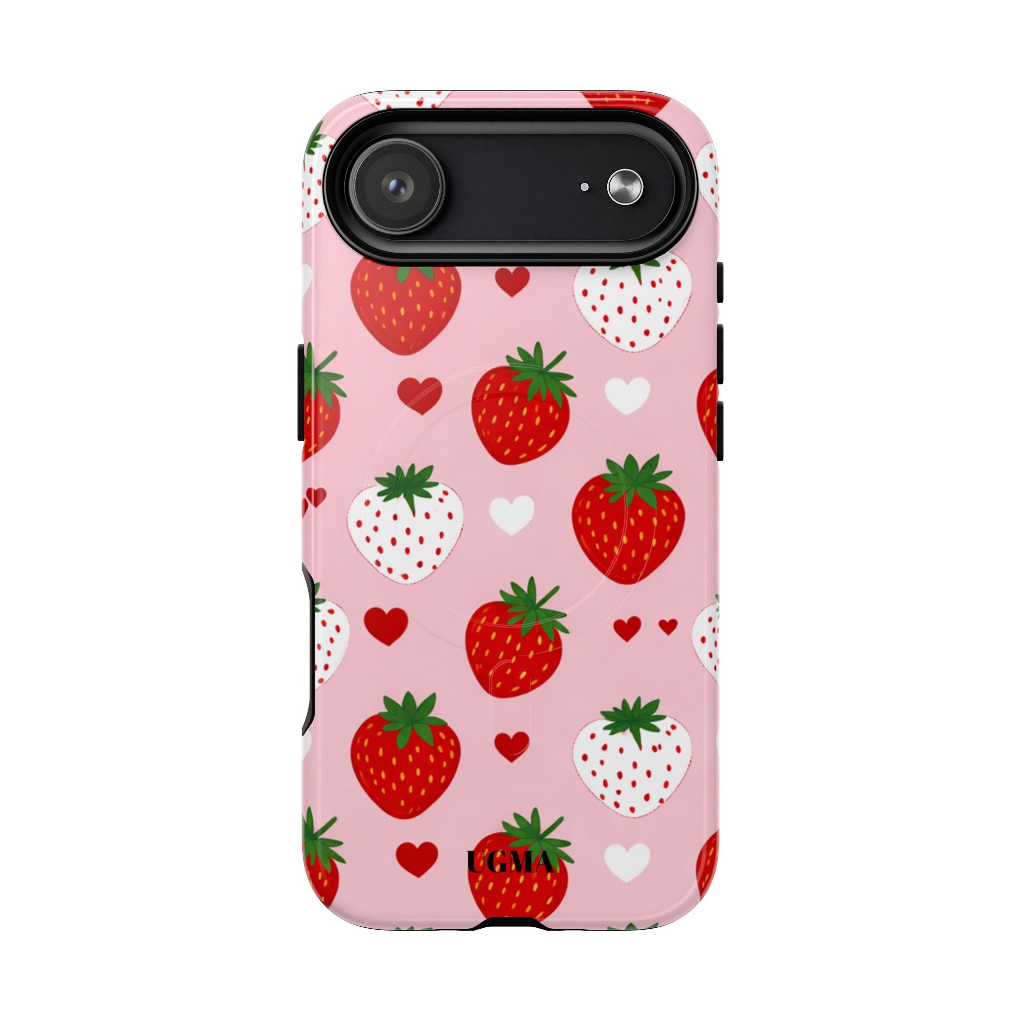 Strawberry Hearts Magnetic Phone Case Tough Magnetic Protective Case