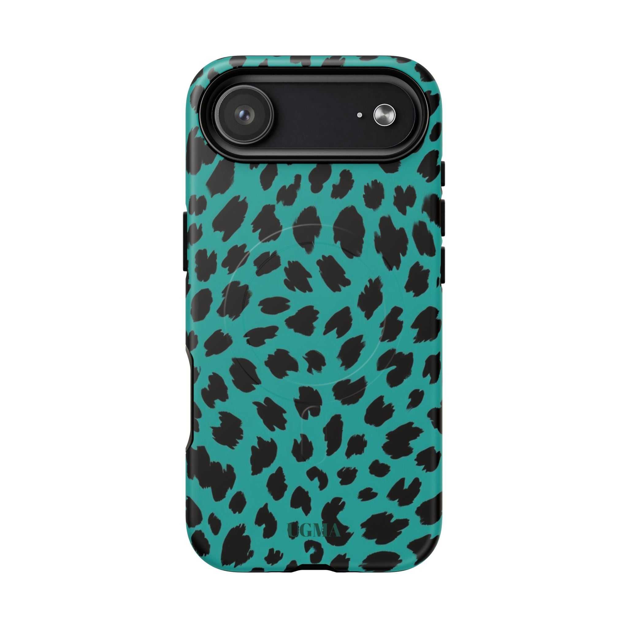 Teal Leopard Tough Magnetic Phone Case — Protective Magnetic iPhone Cover