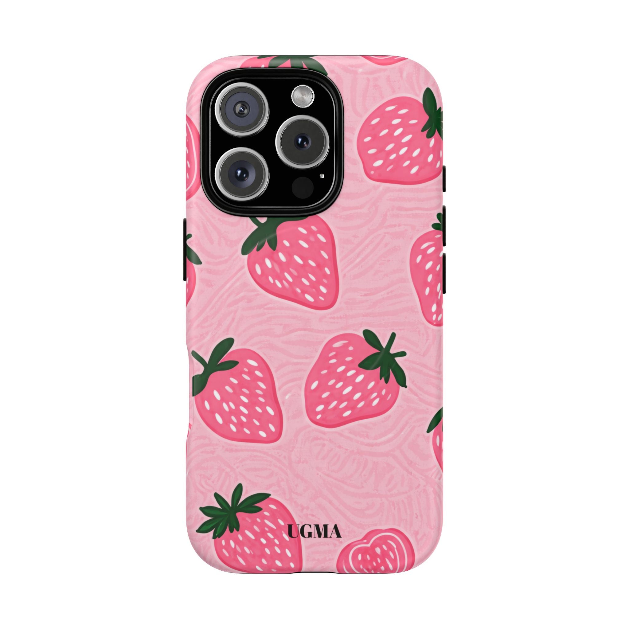 Strawberry Tough Magnetic Phone Case — Durable Magnetic Snap-On Protective Cover