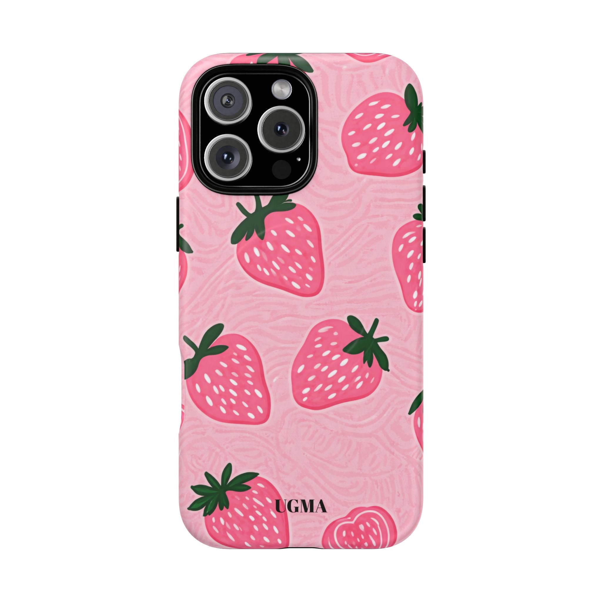 Strawberry Tough Magnetic Phone Case — Durable Magnetic Snap-On Protective Cover
