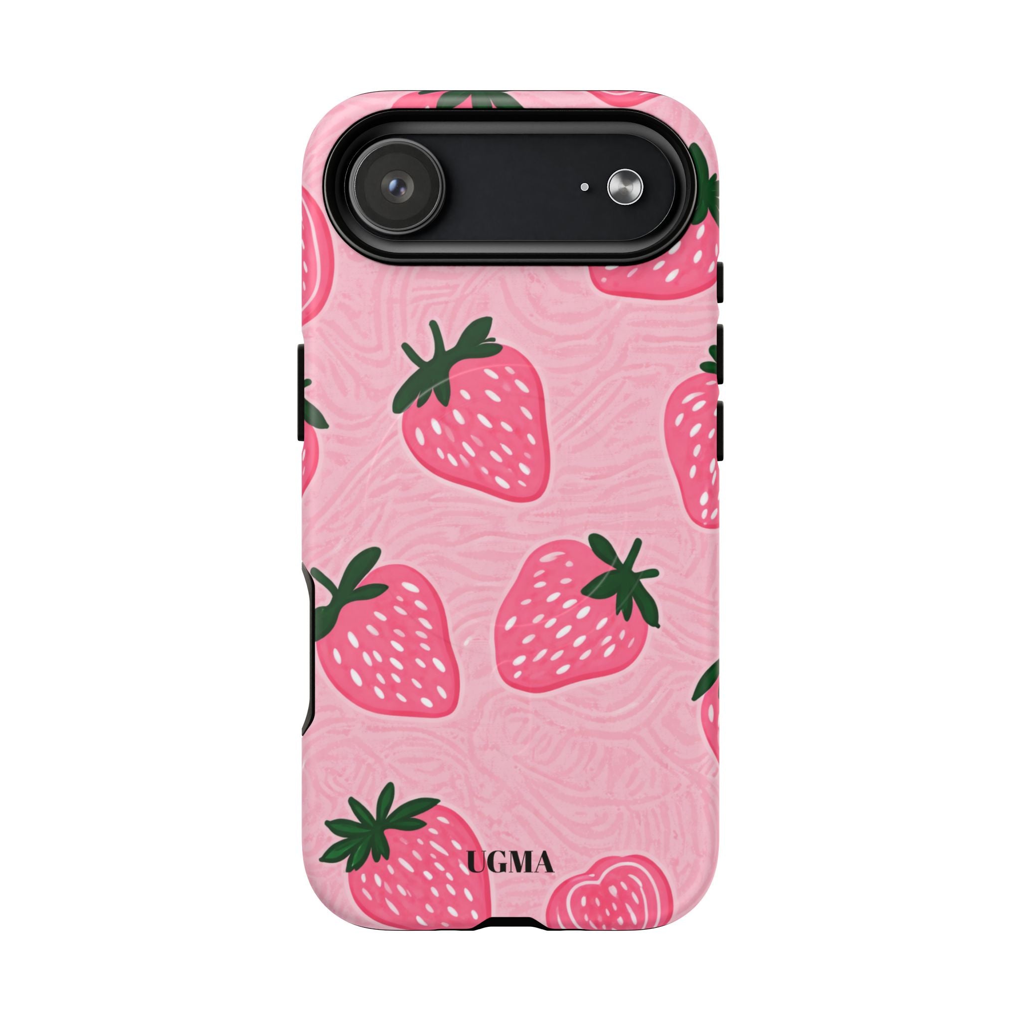 Strawberry Tough Magnetic Phone Case — Durable Magnetic Snap-On Protective Cover
