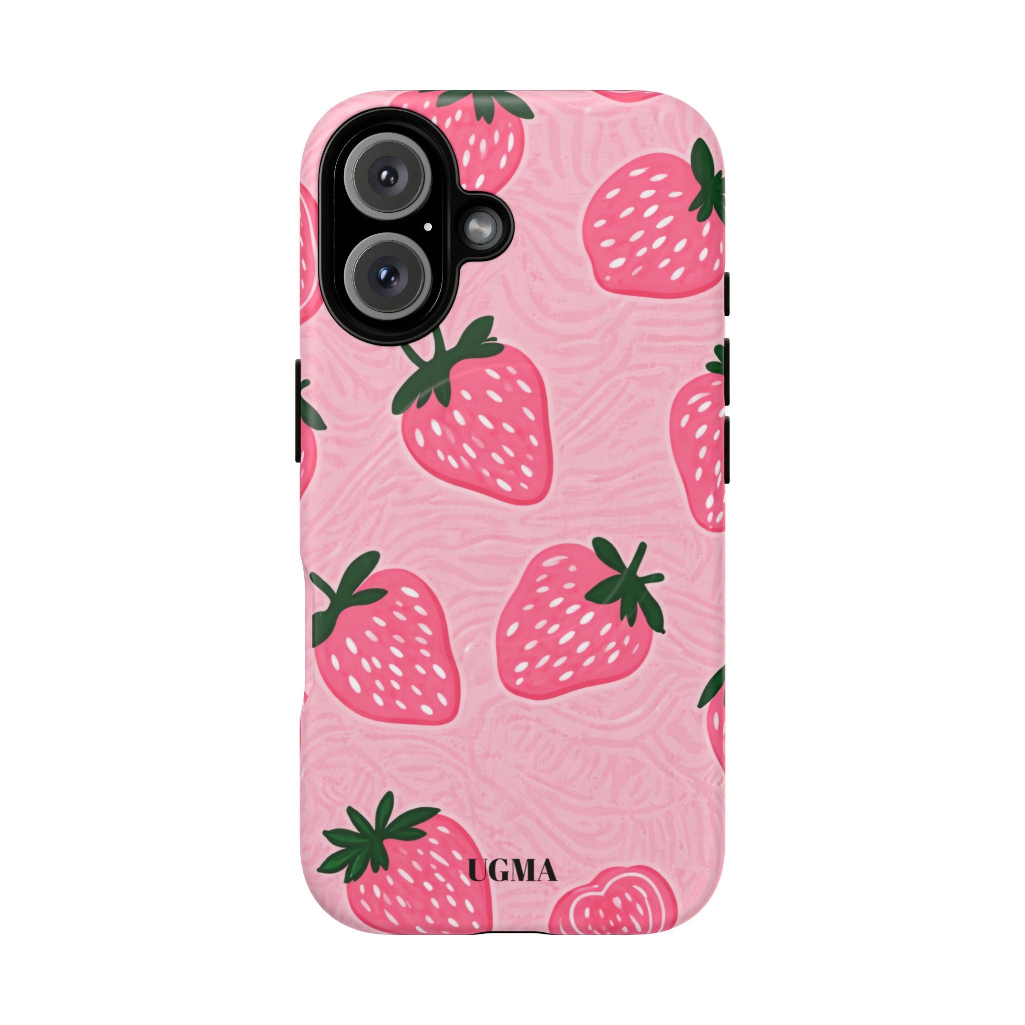 Strawberry Tough Magnetic Phone Case — Durable Magnetic Snap-On Protective Cover