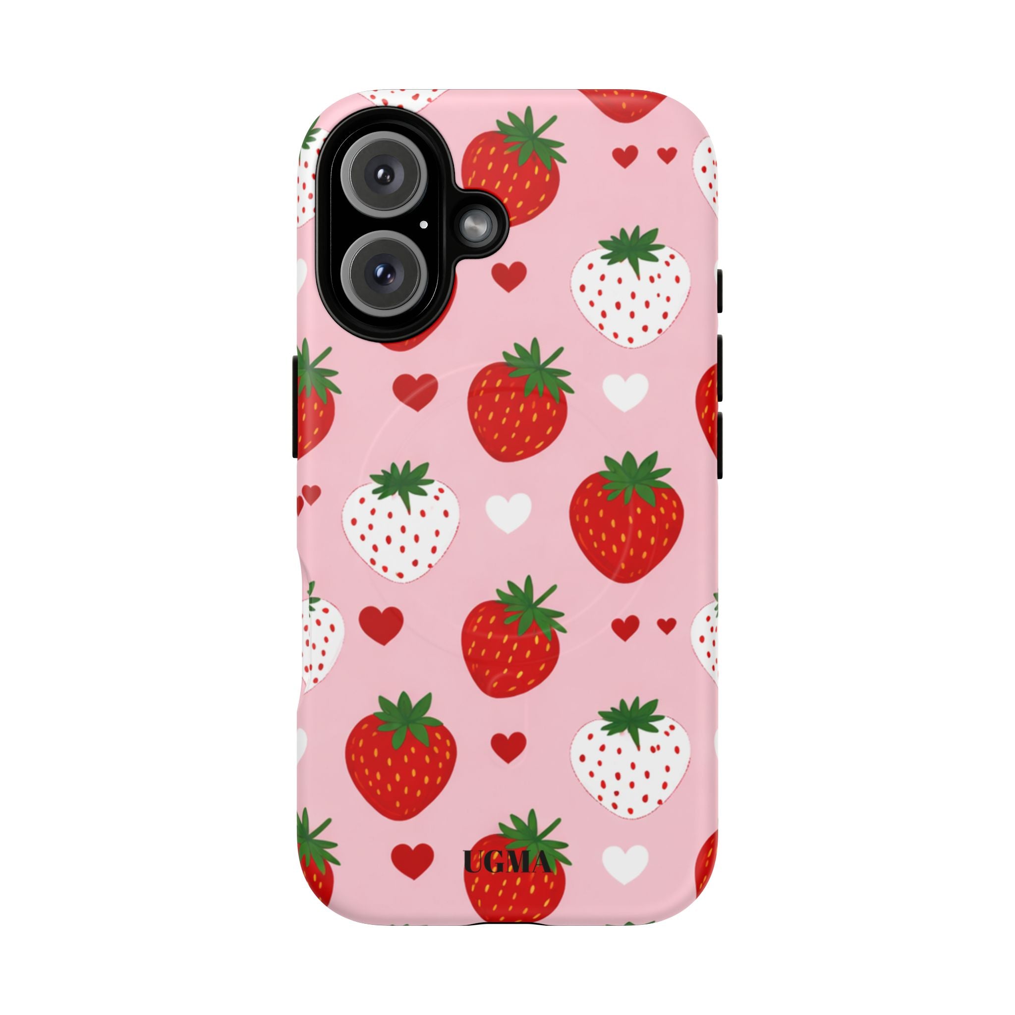 Strawberry Hearts Magnetic Phone Case Tough Magnetic Protective Case