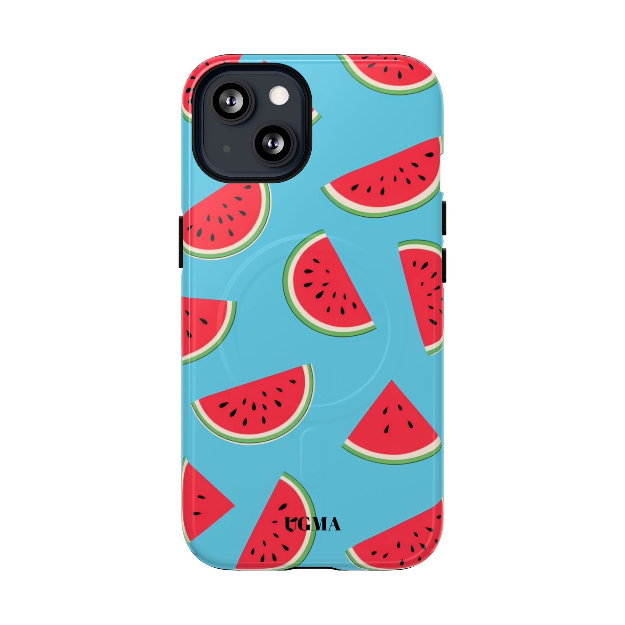 Watermelon Pattern Tough Magnetic Phone Case — Bright Summer Fruit Design