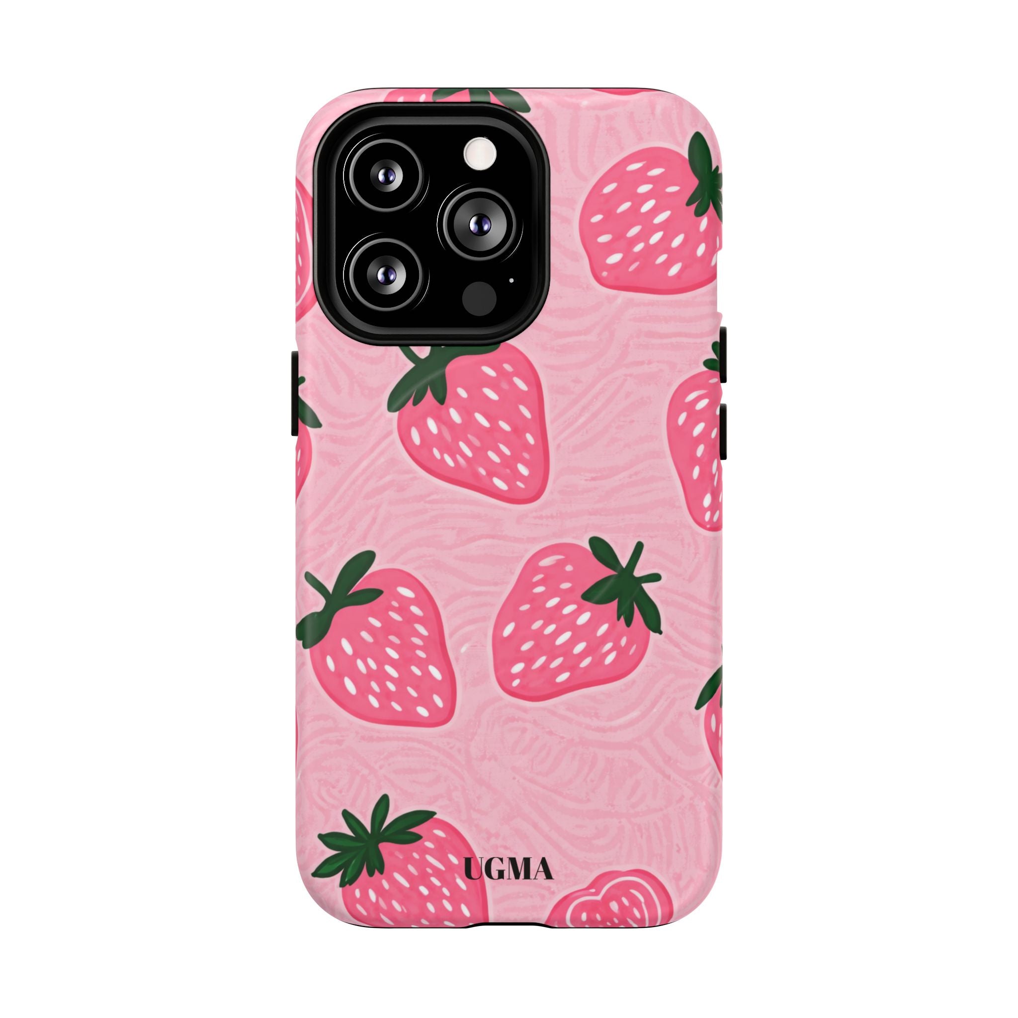 Strawberry Tough Magnetic Phone Case — Durable Magnetic Snap-On Protective Cover