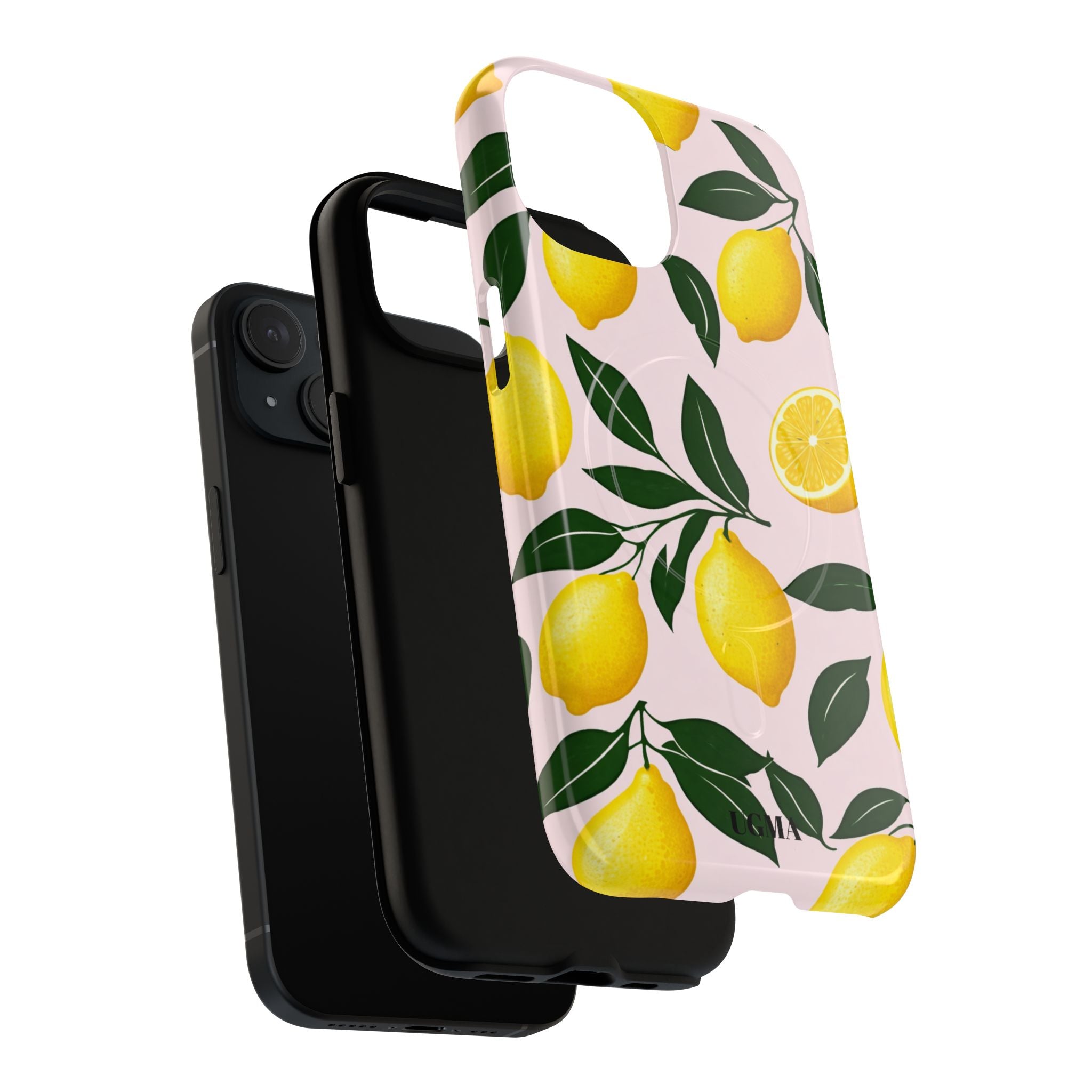 Lemon Pattern Tough Magnetic Phone Case