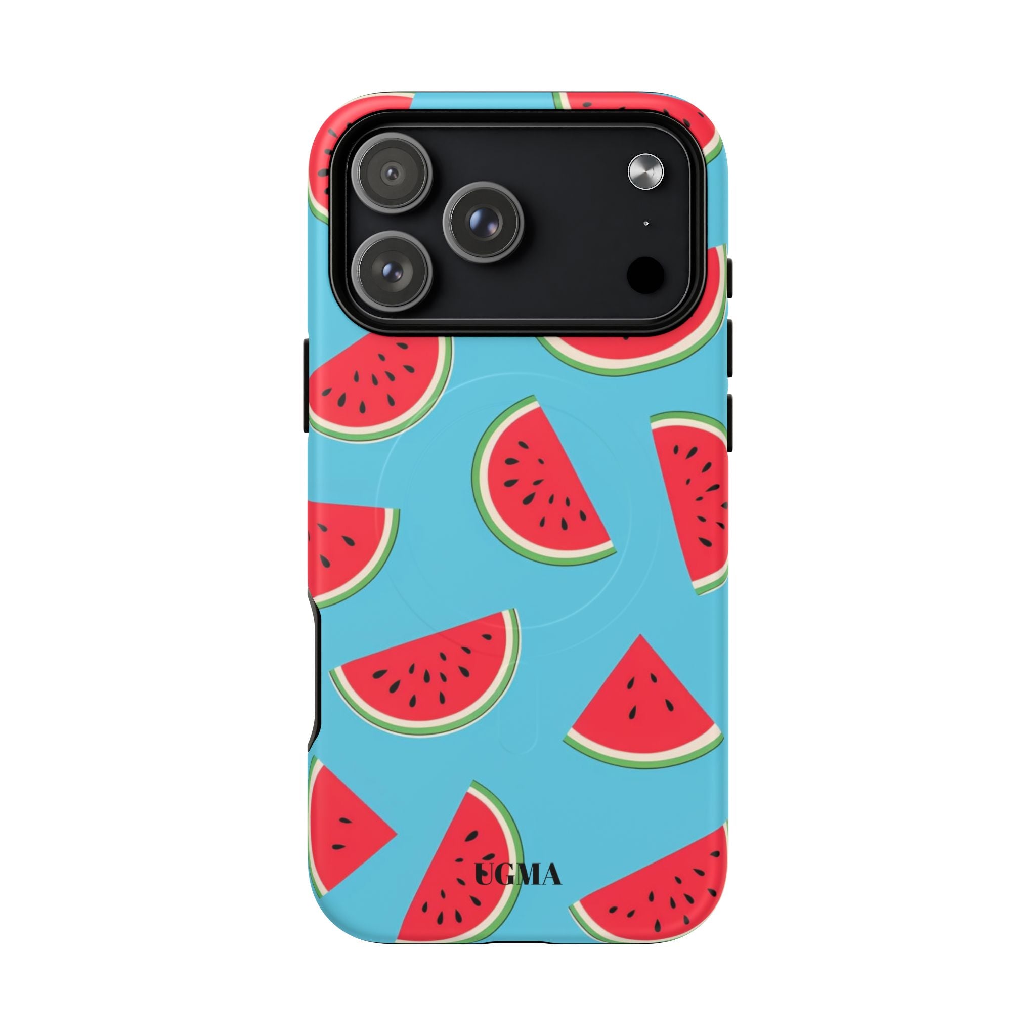 Watermelon Pattern Tough Magnetic Phone Case — Bright Summer Fruit Design