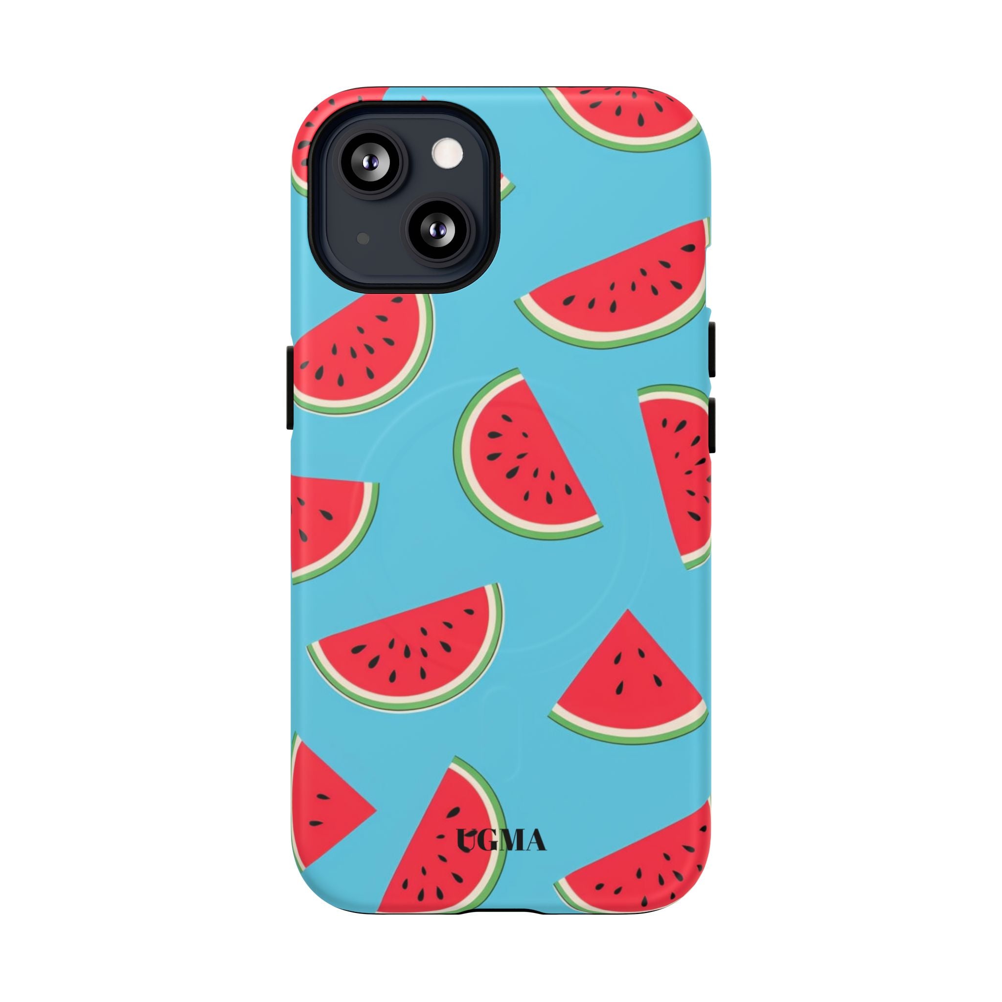 Watermelon Pattern Tough Magnetic Phone Case — Bright Summer Fruit Design
