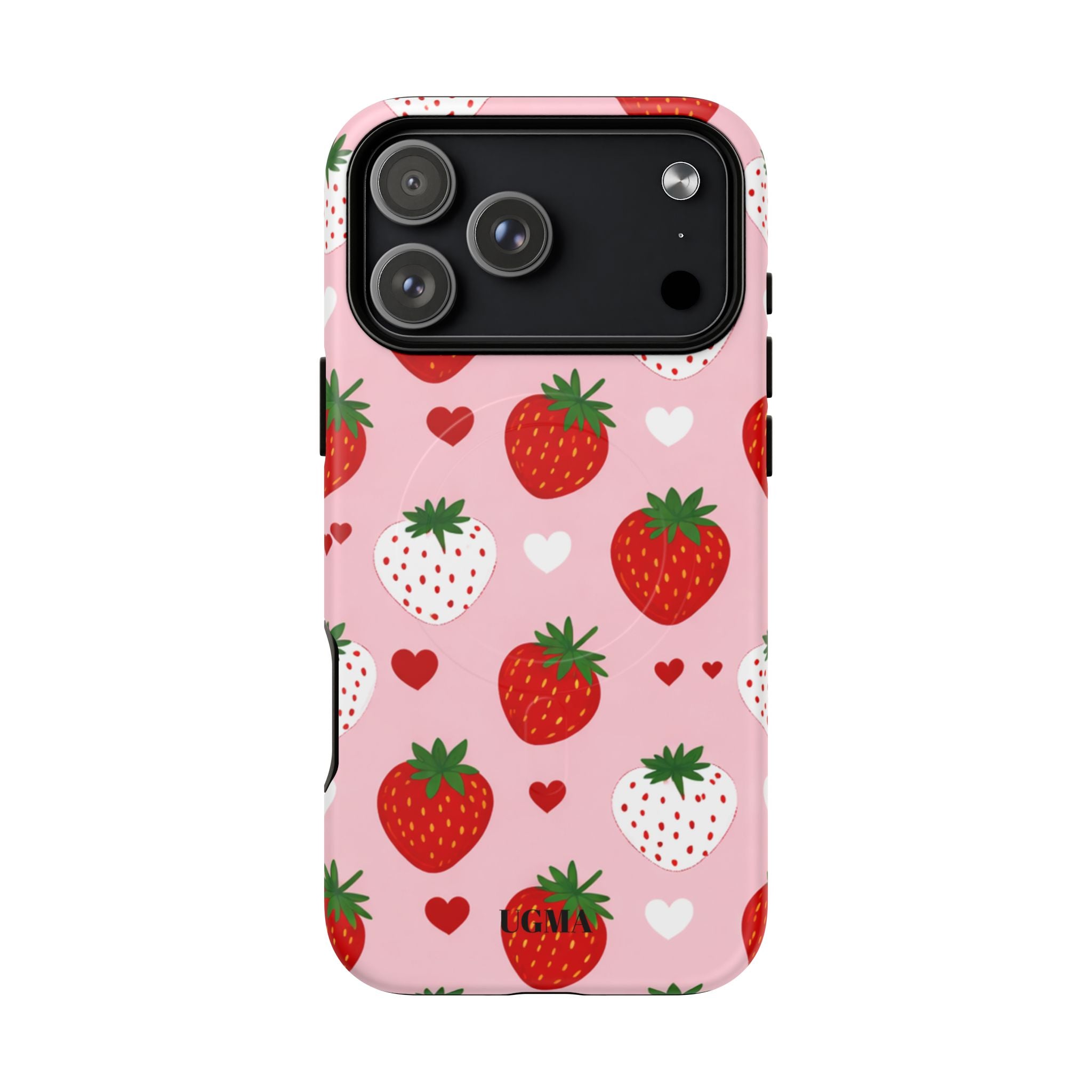 Strawberry Hearts Magnetic Phone Case Tough Magnetic Protective Case