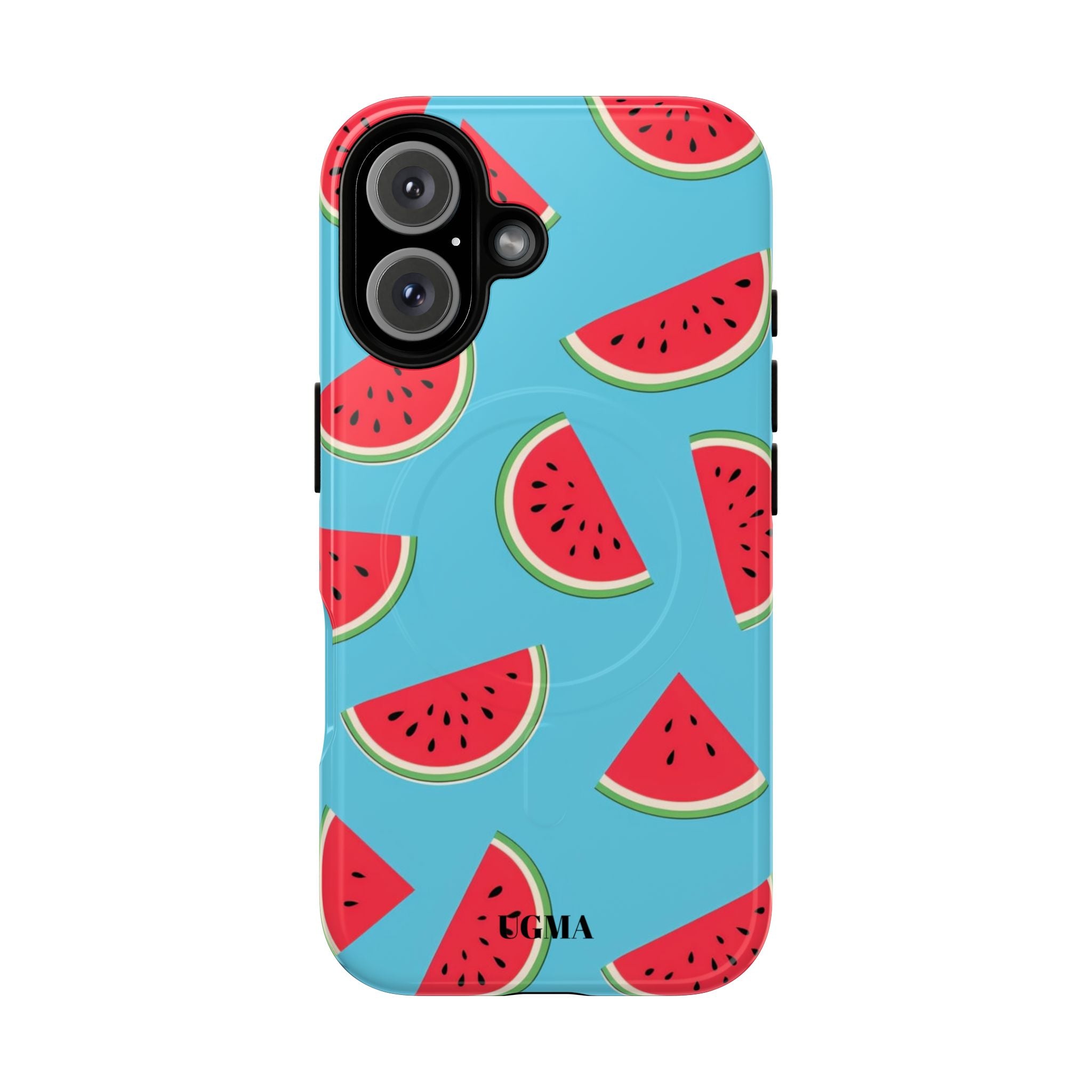 Watermelon Pattern Tough Magnetic Phone Case — Bright Summer Fruit Design