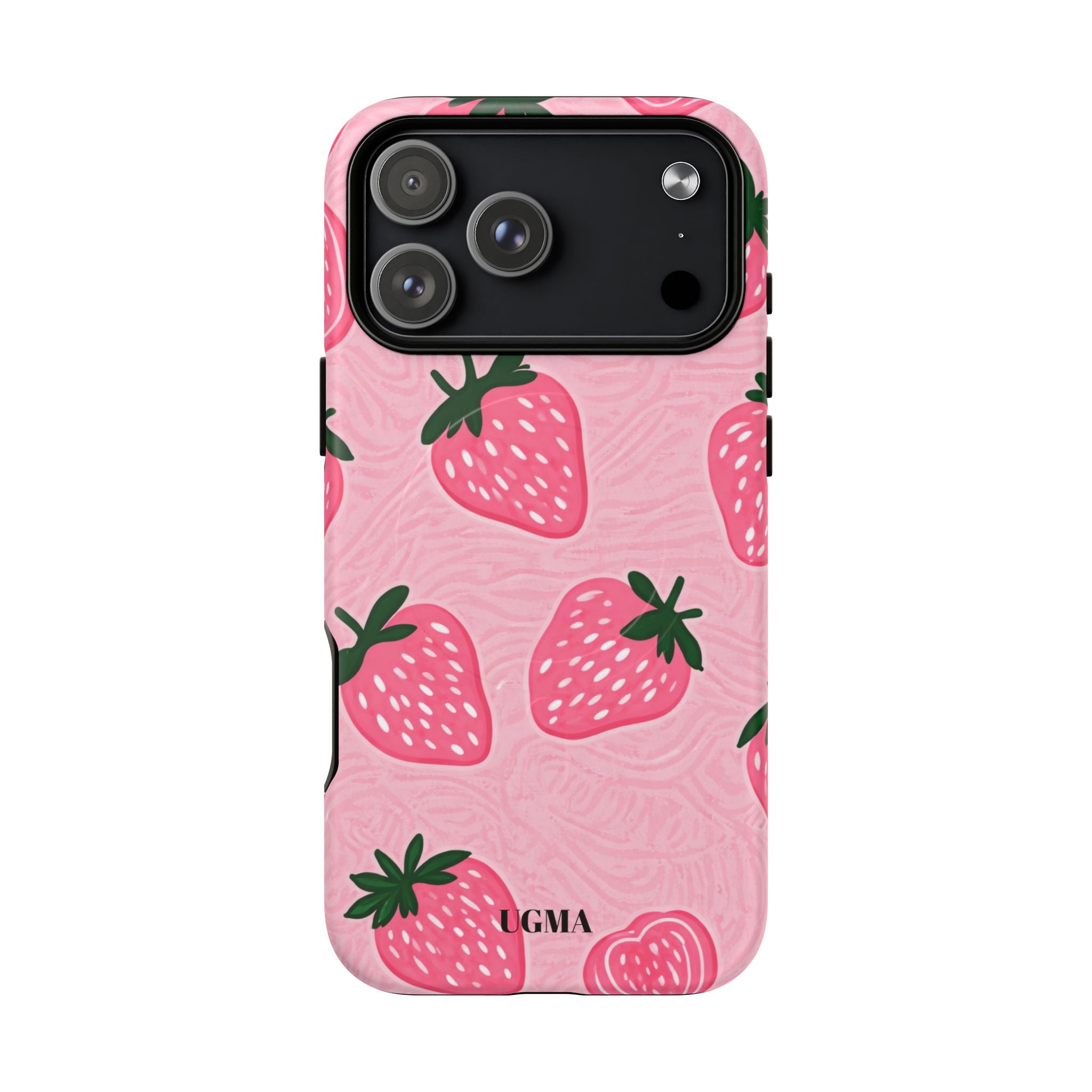 Strawberry Tough Magnetic Phone Case — Durable Magnetic Snap-On Protective Cover