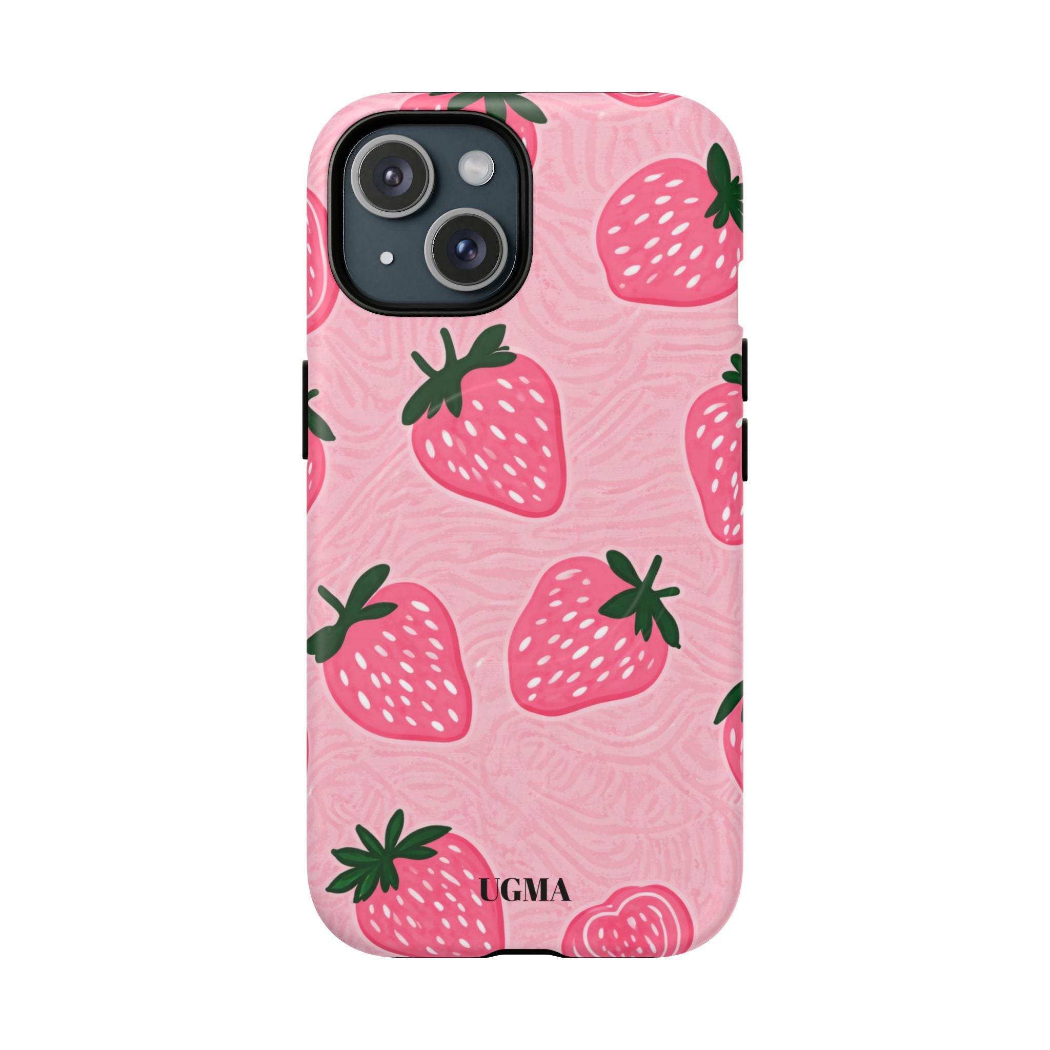 Strawberry Tough Magnetic Phone Case — Durable Magnetic Snap-On Protective Cover