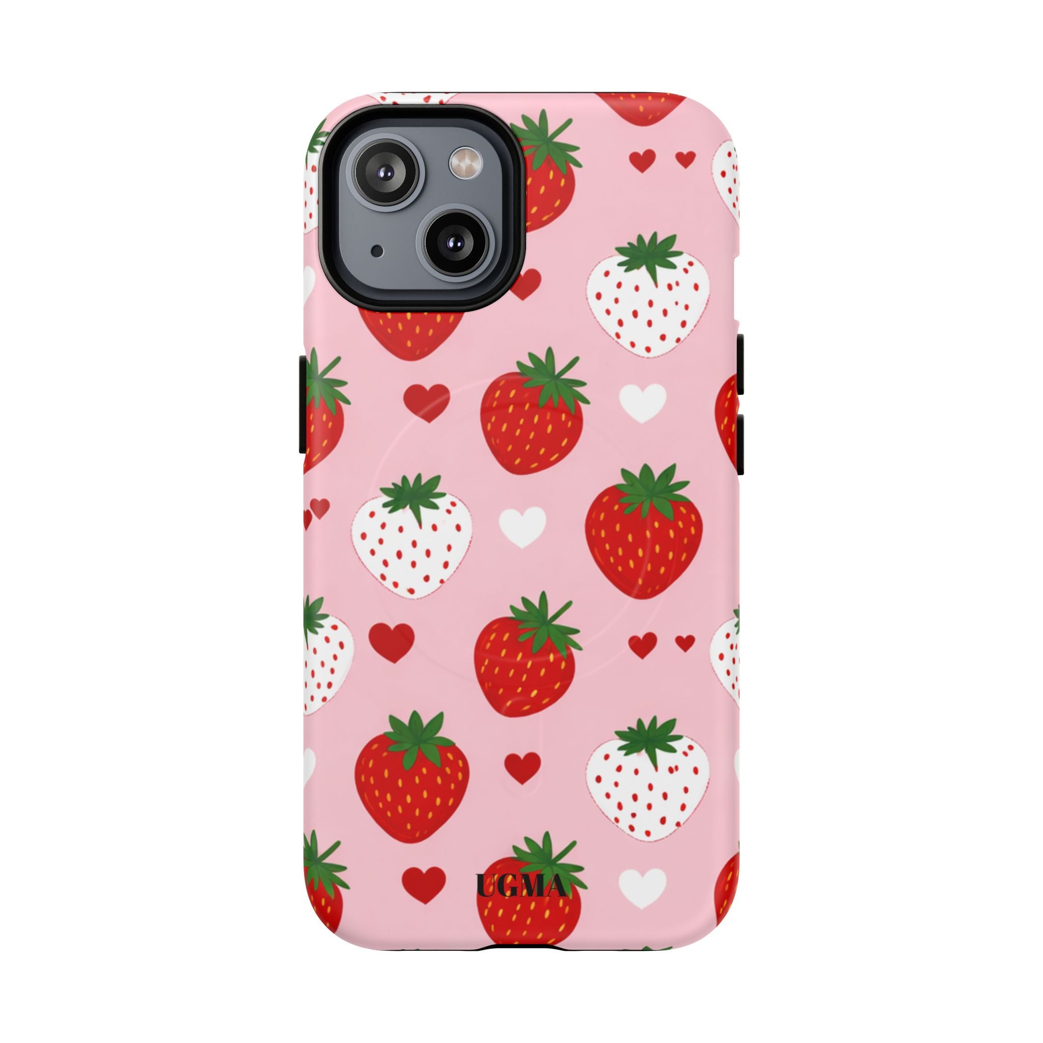 Strawberry Hearts Magnetic Phone Case Tough Magnetic Protective Case