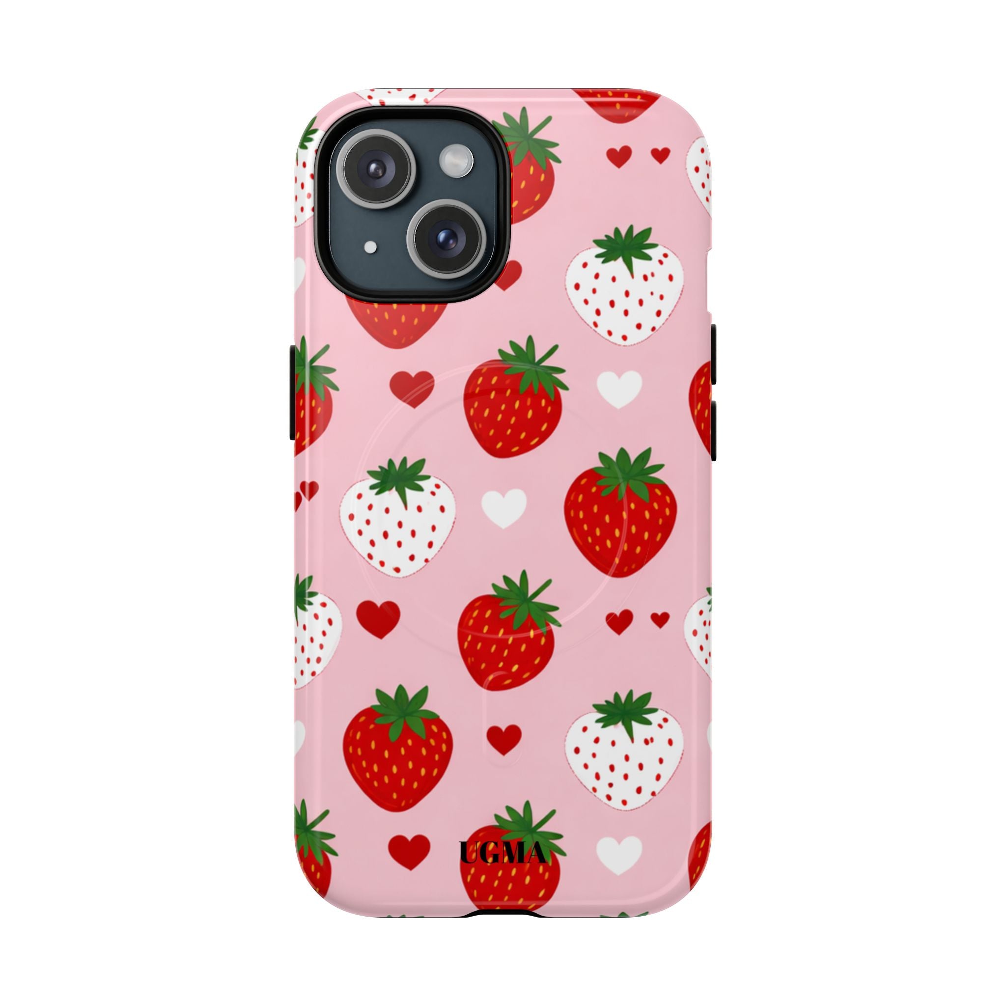 Strawberry Hearts Magnetic Phone Case Tough Magnetic Protective Case