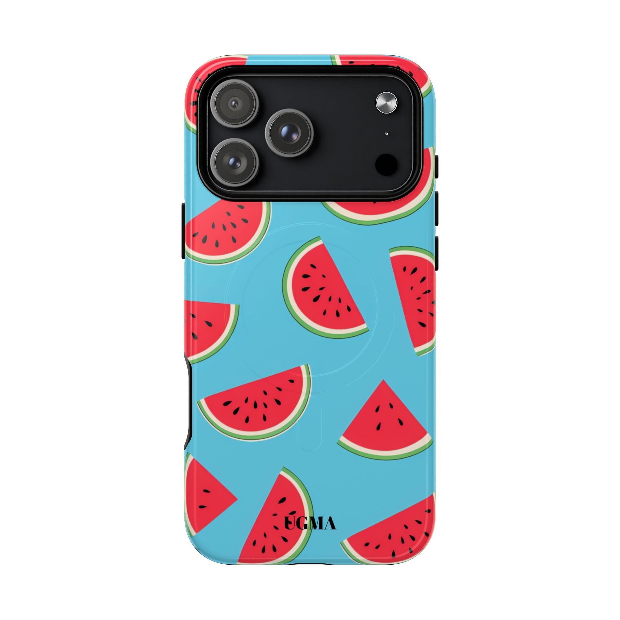 Watermelon Pattern Tough Magnetic Phone Case — Bright Summer Fruit Design