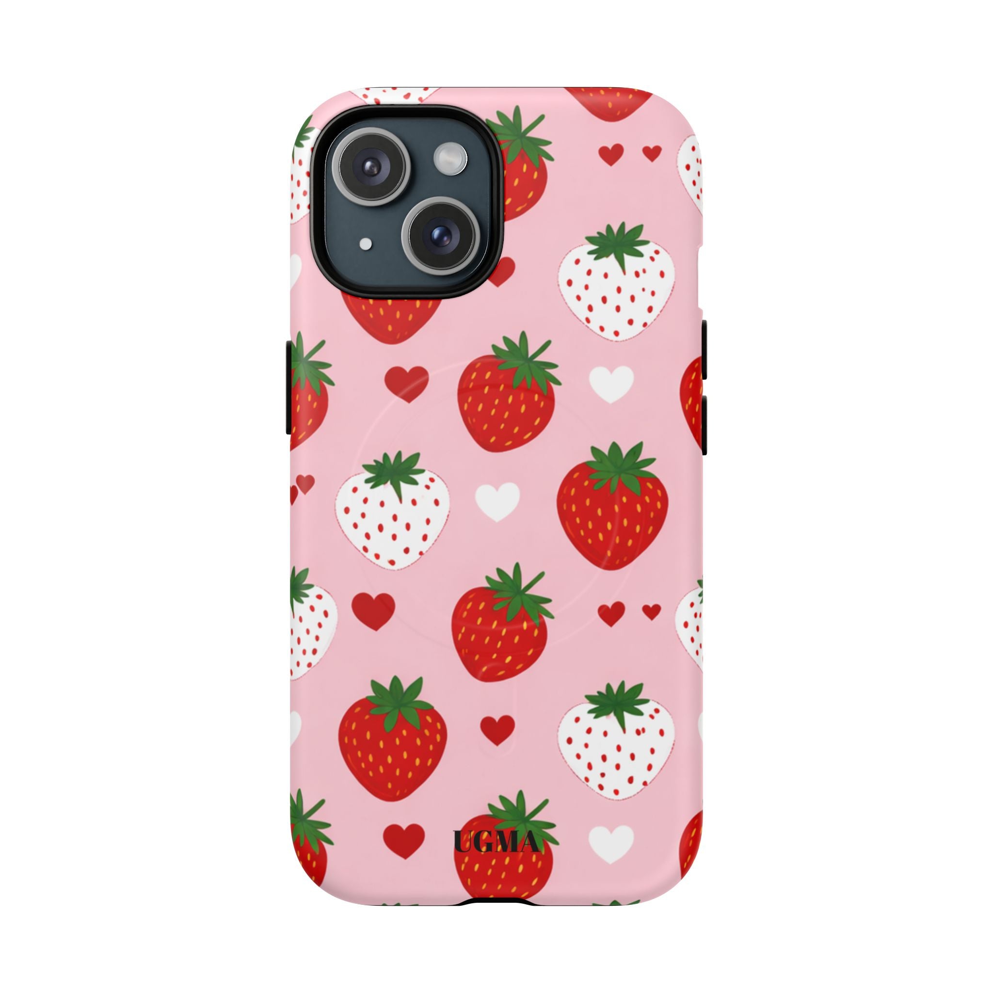 Strawberry Hearts Magnetic Phone Case Tough Magnetic Protective Case