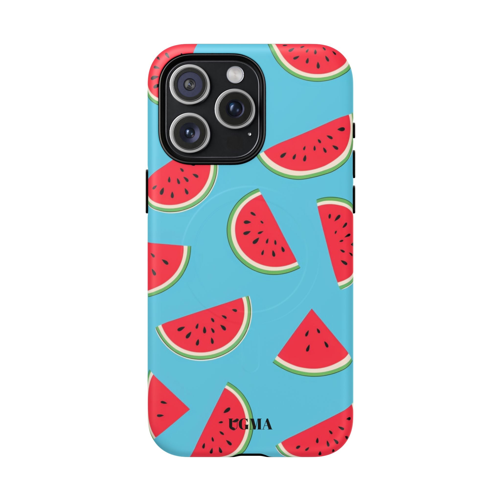 Watermelon Pattern Tough Magnetic Phone Case — Bright Summer Fruit Design
