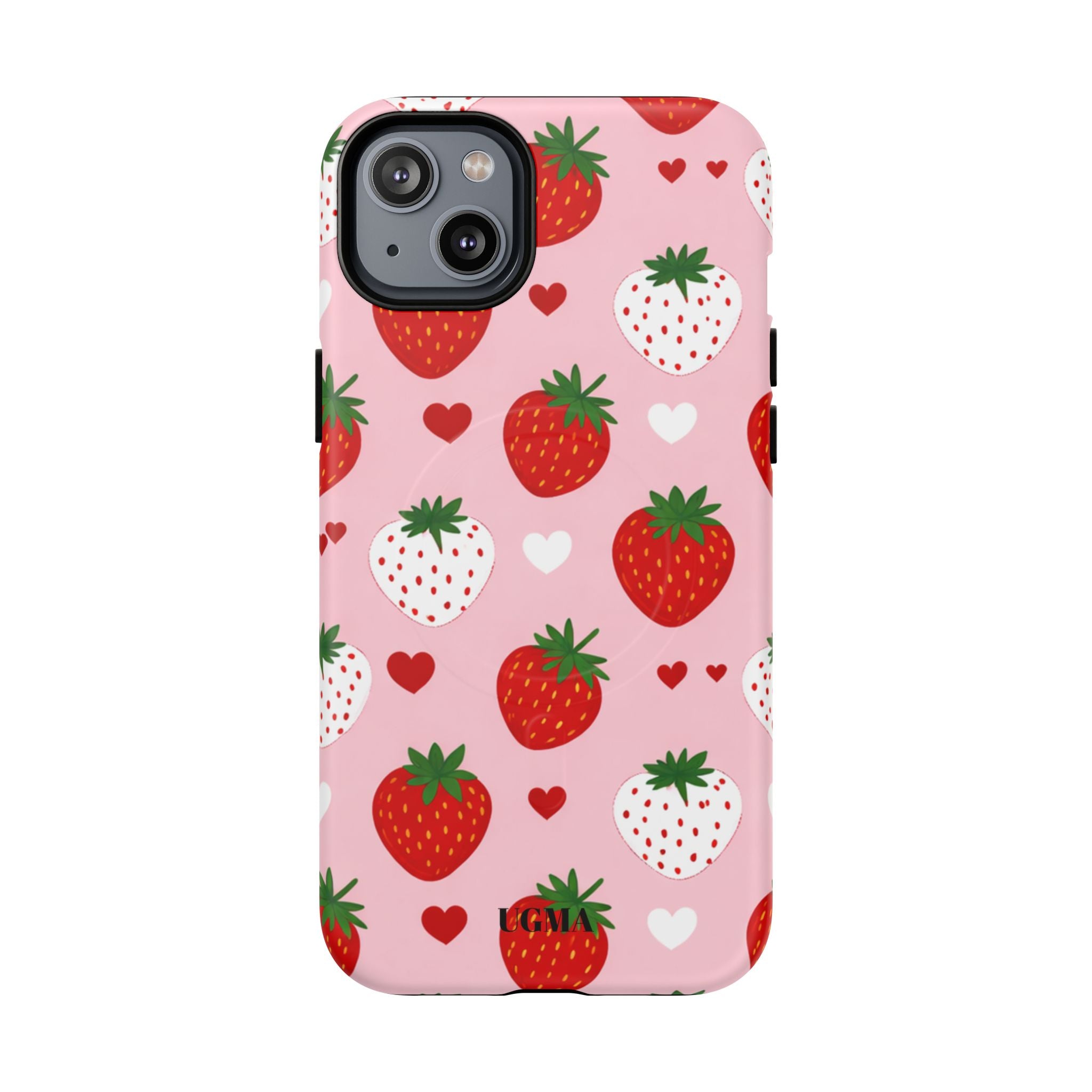 Strawberry Hearts Magnetic Phone Case Tough Magnetic Protective Case