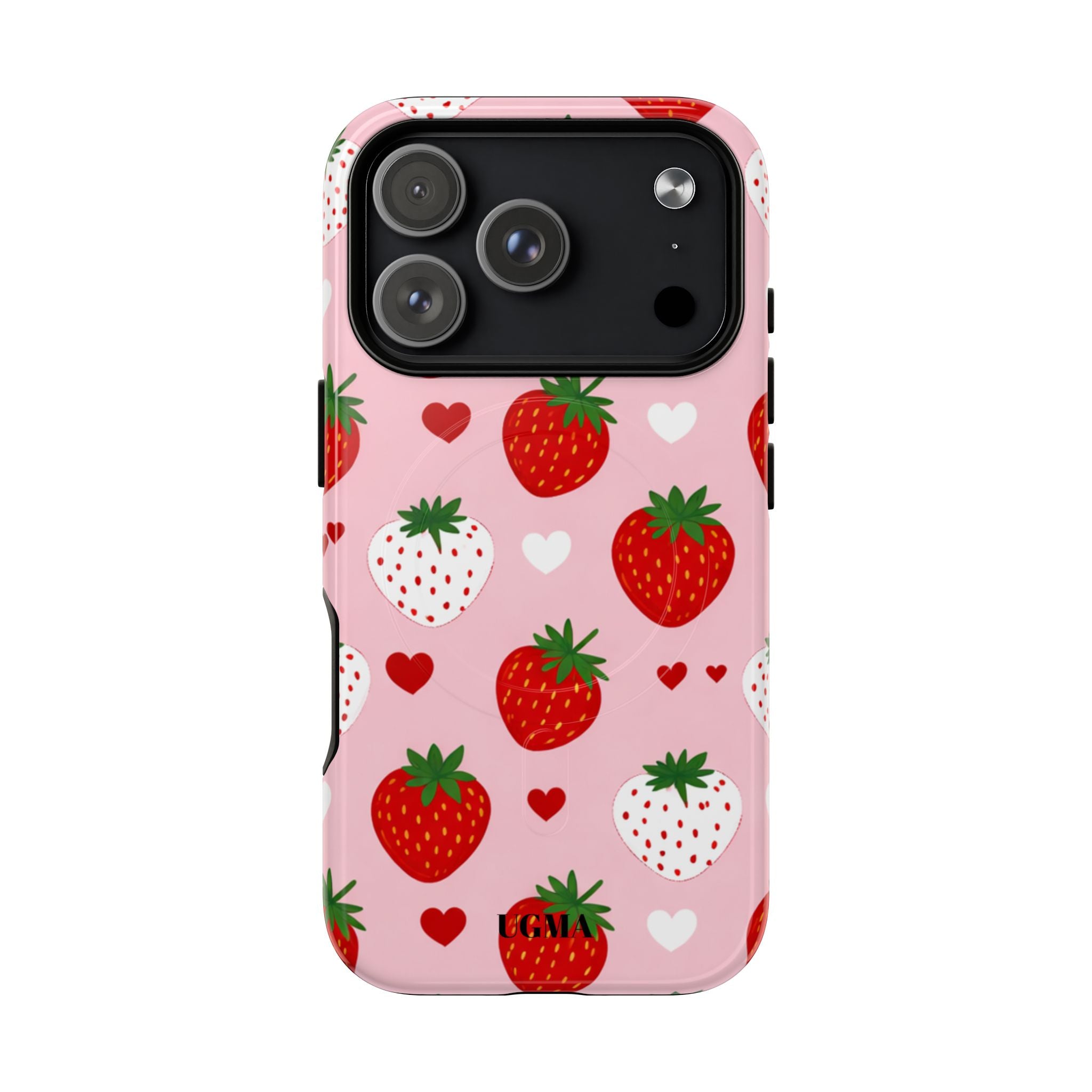 Strawberry Hearts Magnetic Phone Case Tough Magnetic Protective Case
