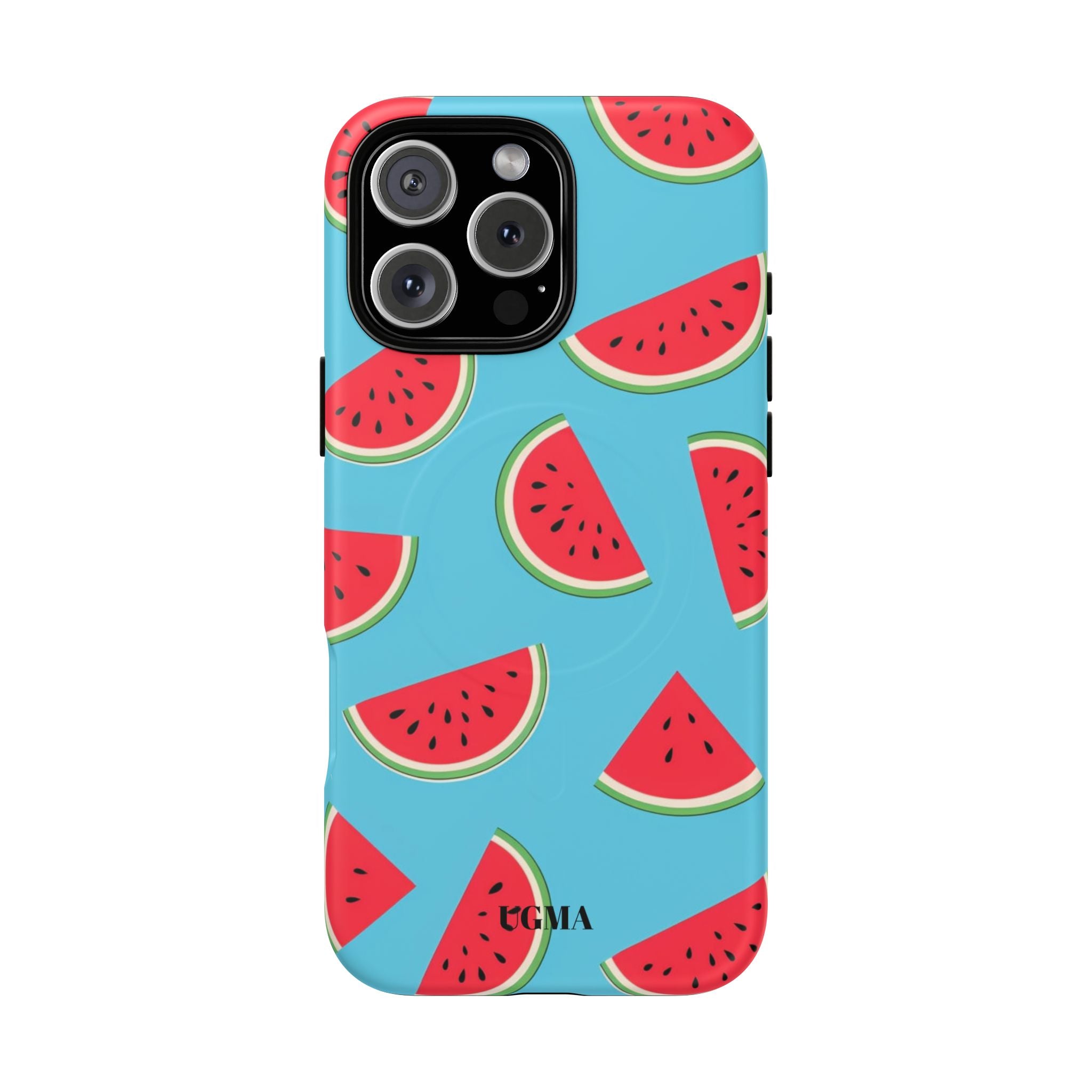 Watermelon Pattern Tough Magnetic Phone Case — Bright Summer Fruit Design