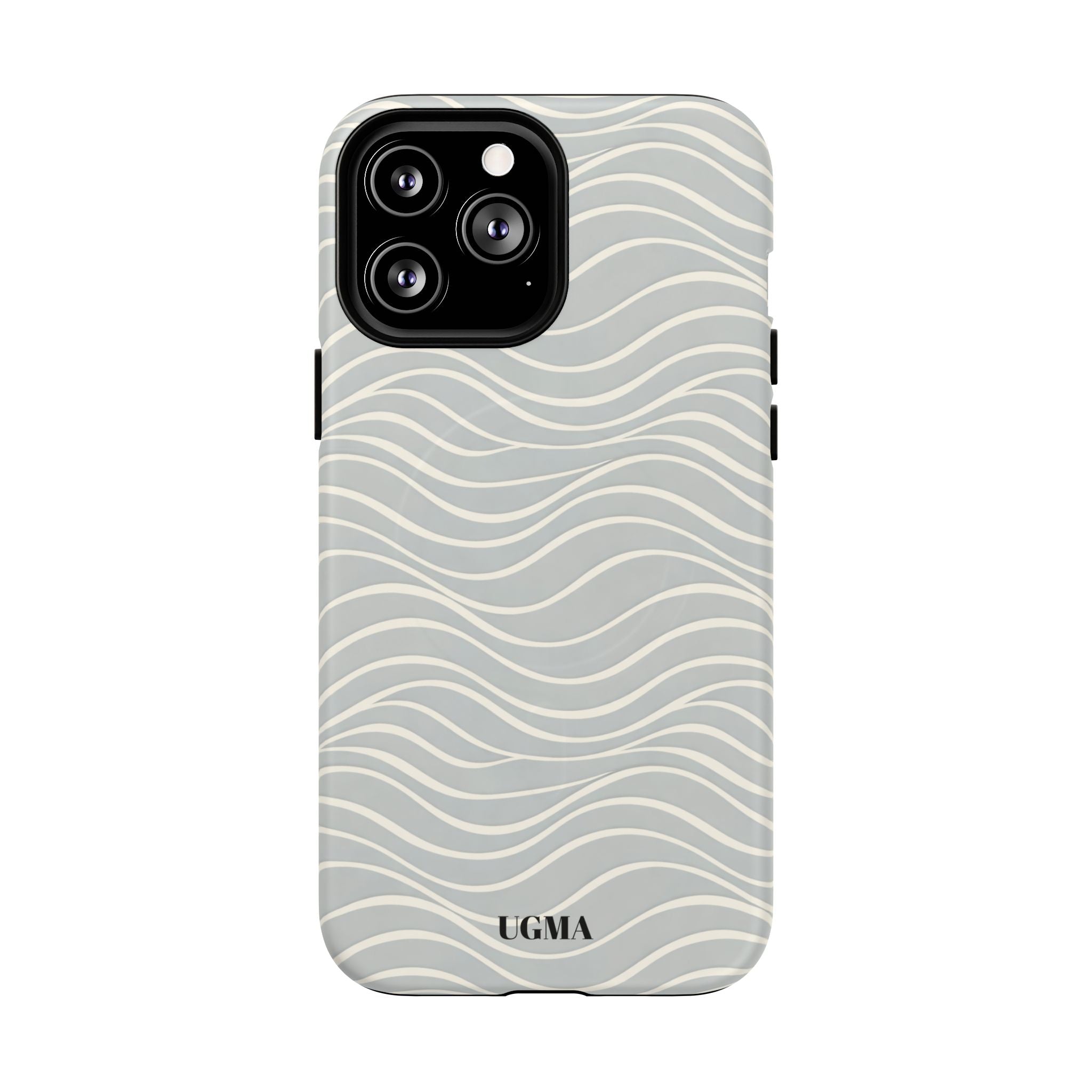 Magnetic Tough Phone Case — Neutral Wave Pattern, Protective Magnet Mount Compatible