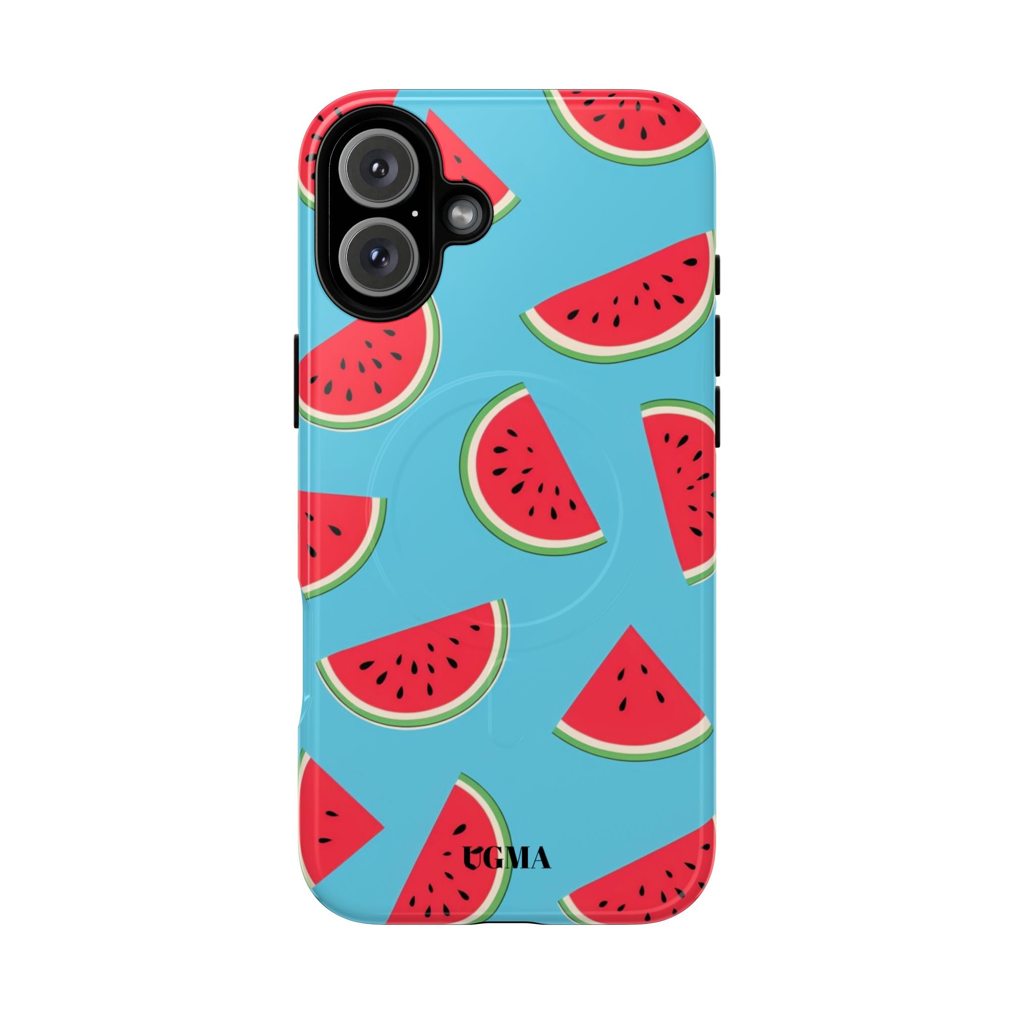 Watermelon Pattern Tough Magnetic Phone Case — Bright Summer Fruit Design