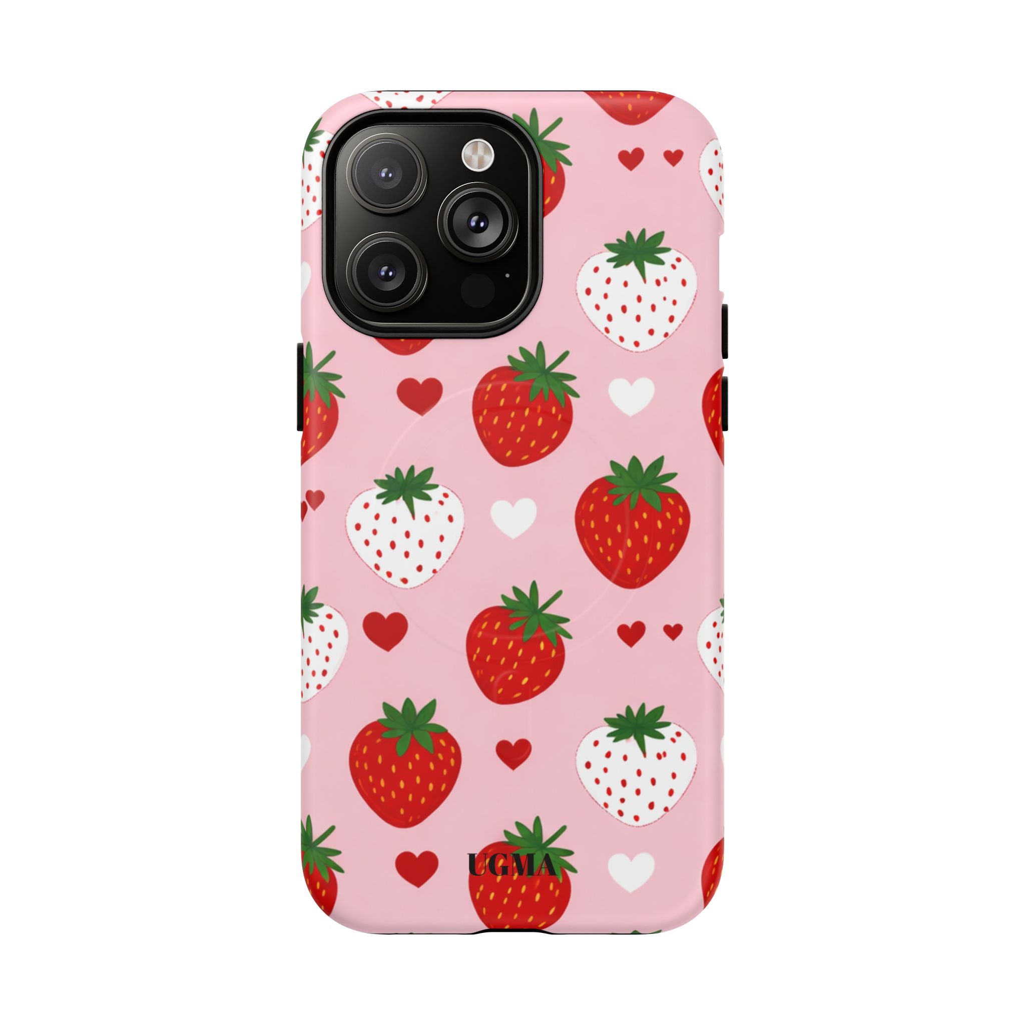 Strawberry Hearts Magnetic Phone Case Tough Magnetic Protective Case