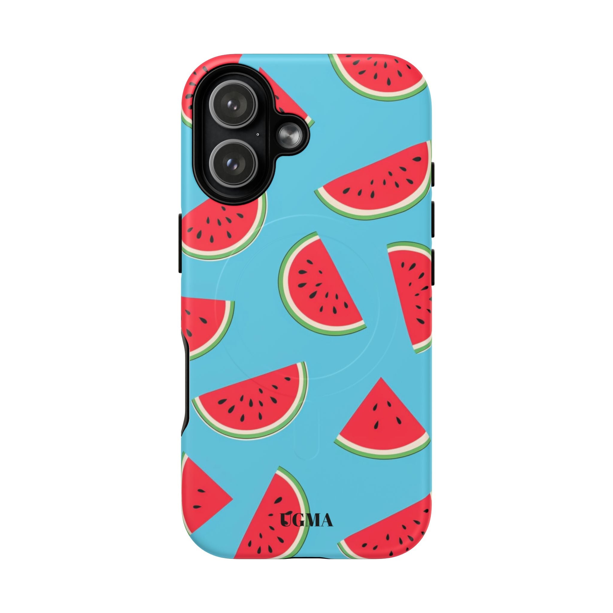 Watermelon Pattern Tough Magnetic Phone Case — Bright Summer Fruit Design