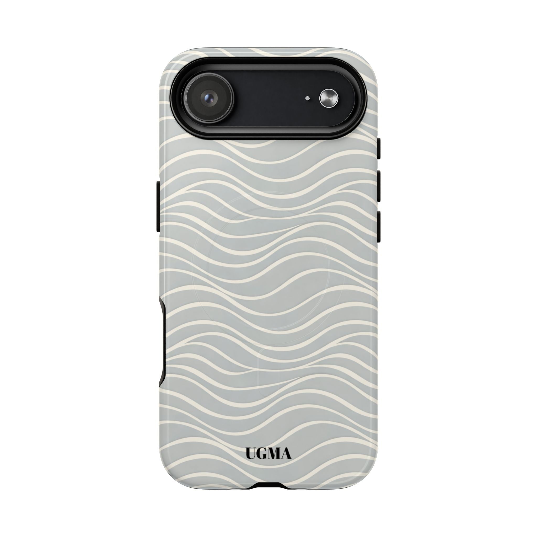 Magnetic Tough Phone Case — Neutral Wave Pattern, Protective Magnet Mount Compatible