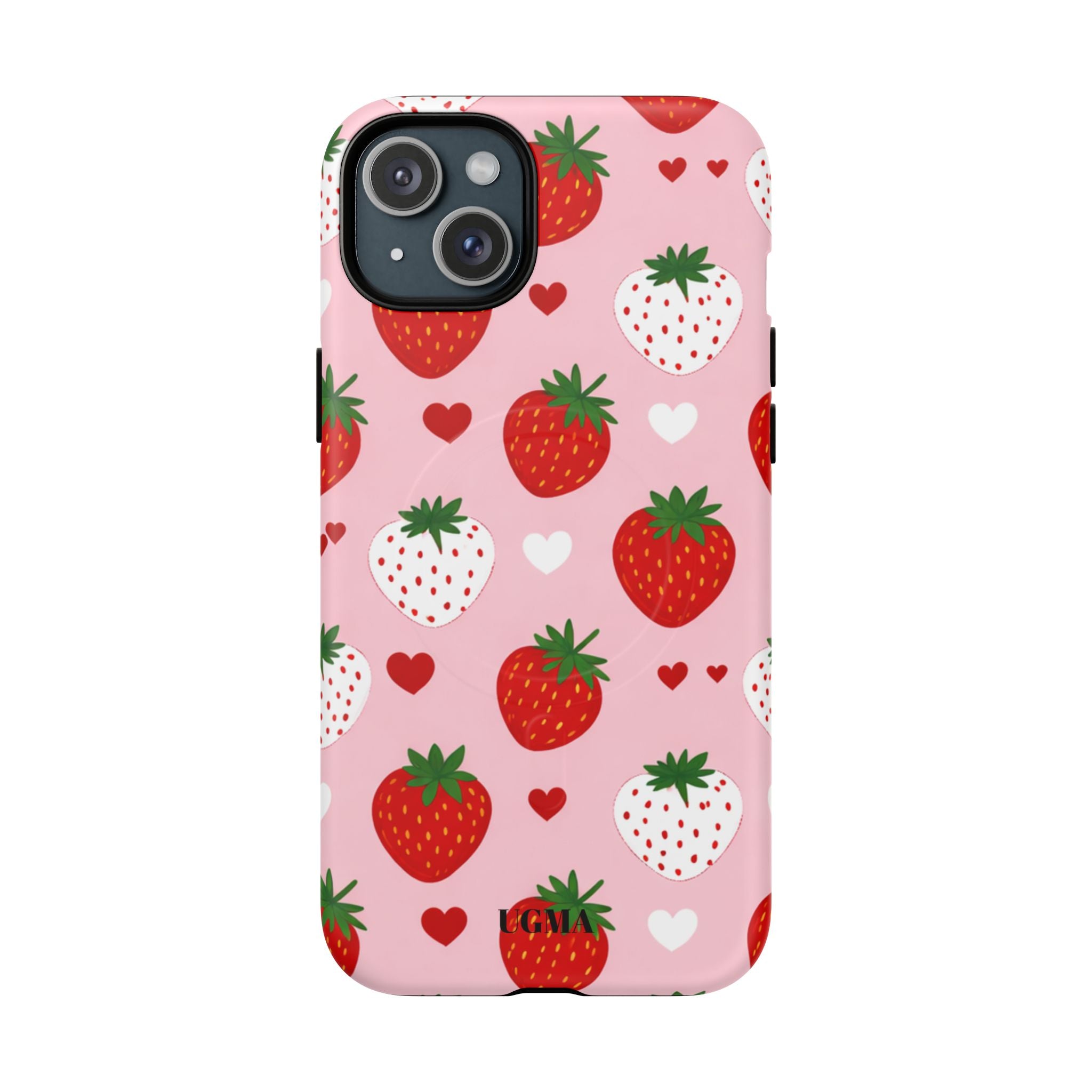 Strawberry Hearts Magnetic Phone Case Tough Magnetic Protective Case