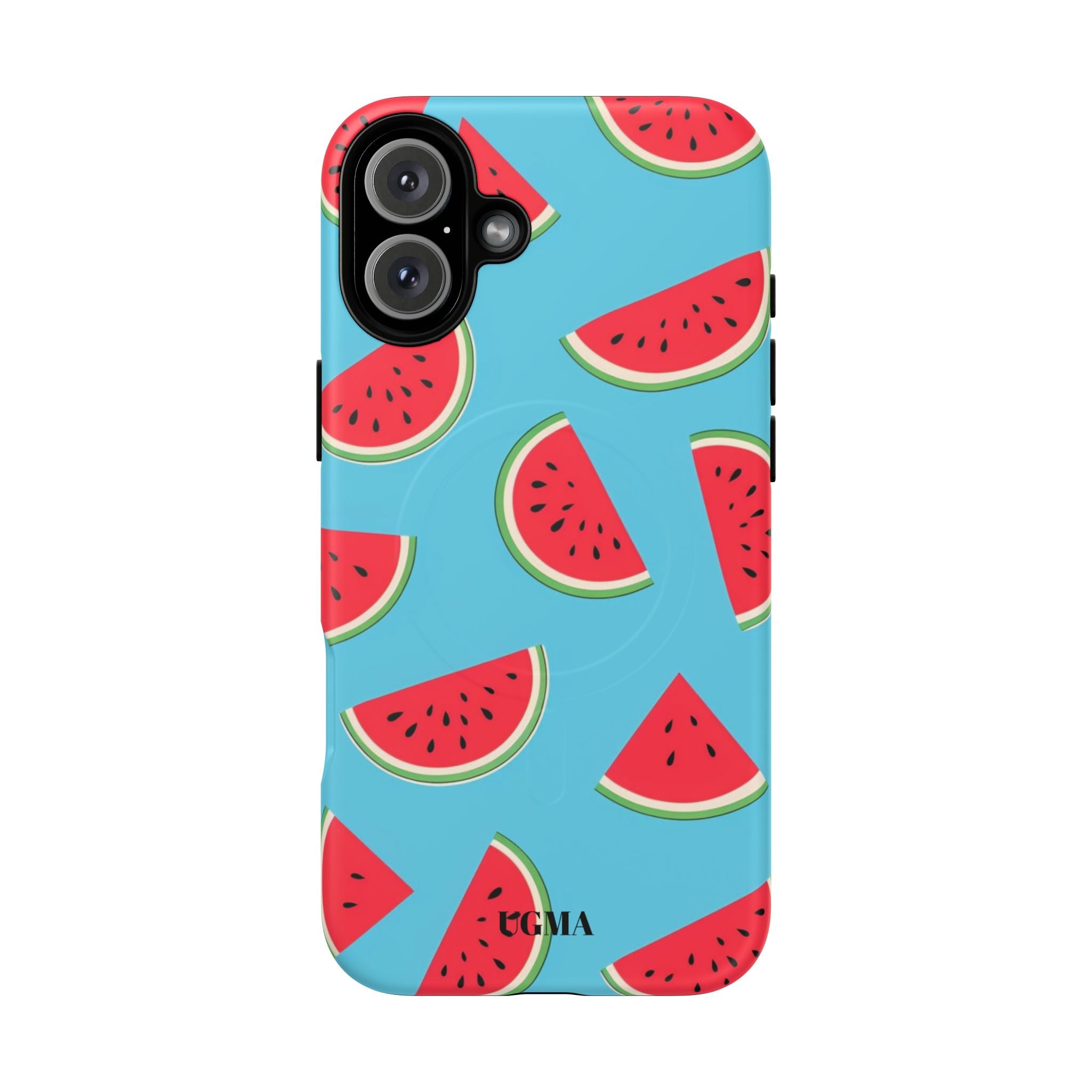Watermelon Pattern Tough Magnetic Phone Case — Bright Summer Fruit Design