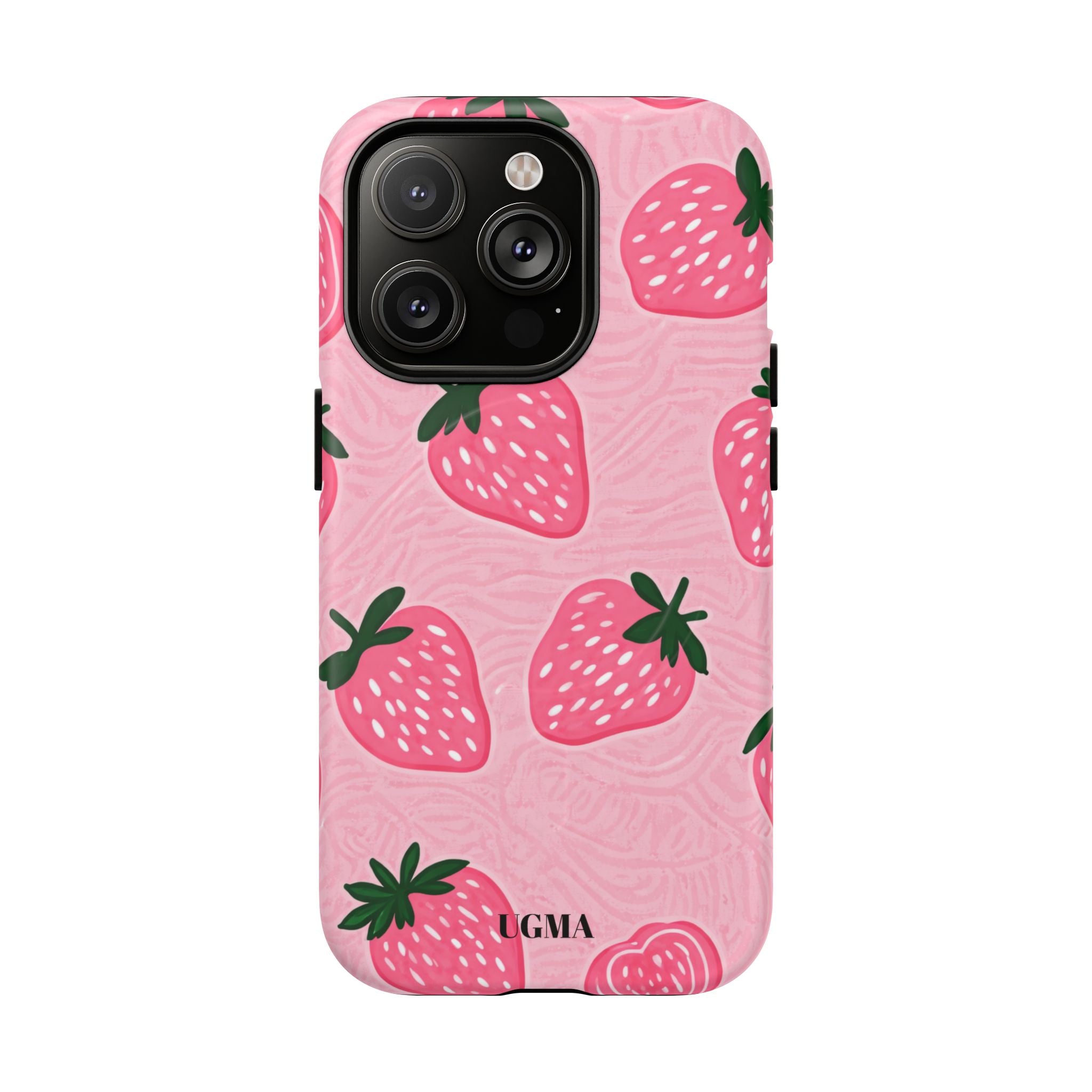 Strawberry Tough Magnetic Phone Case — Durable Magnetic Snap-On Protective Cover