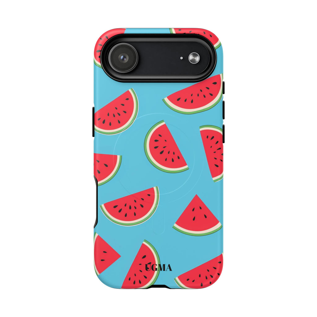 Watermelon Pattern Tough Magnetic Phone Case — Bright Summer Fruit Design