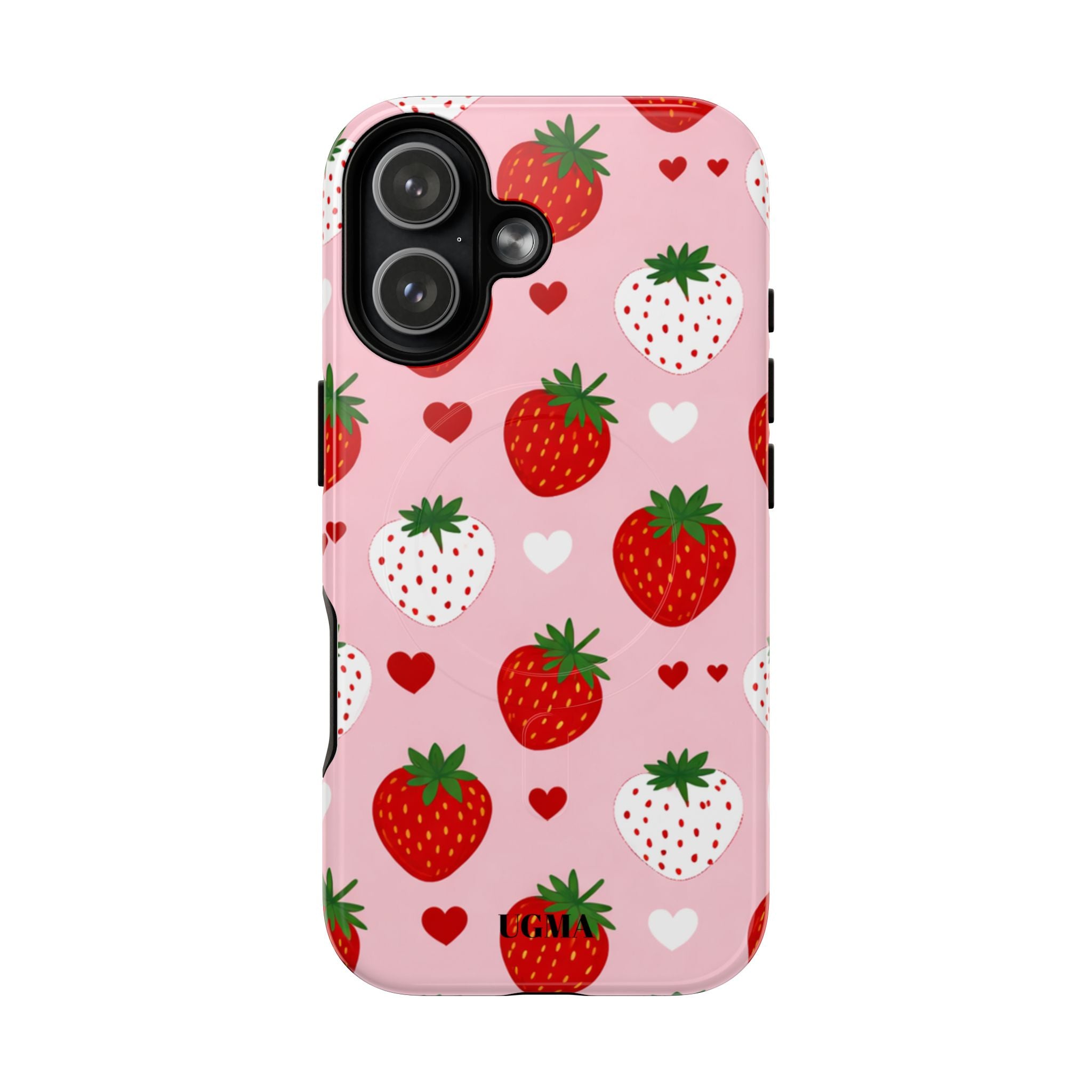 Strawberry Hearts Magnetic Phone Case Tough Magnetic Protective Case