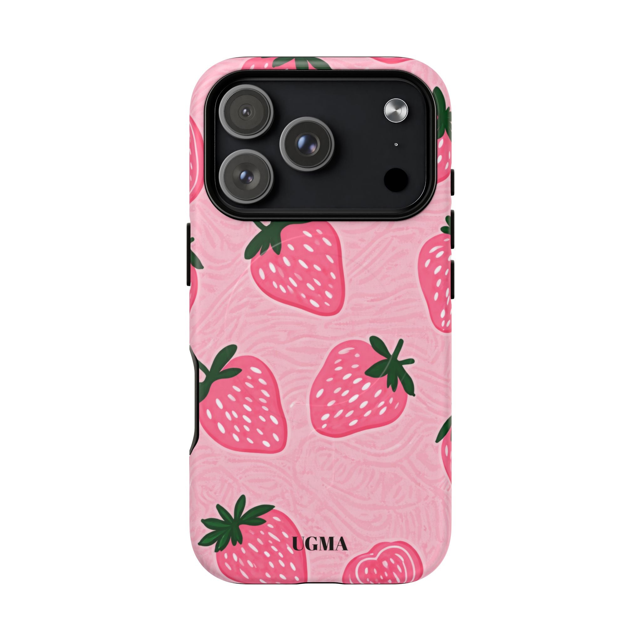 Strawberry Tough Magnetic Phone Case — Durable Magnetic Snap-On Protective Cover