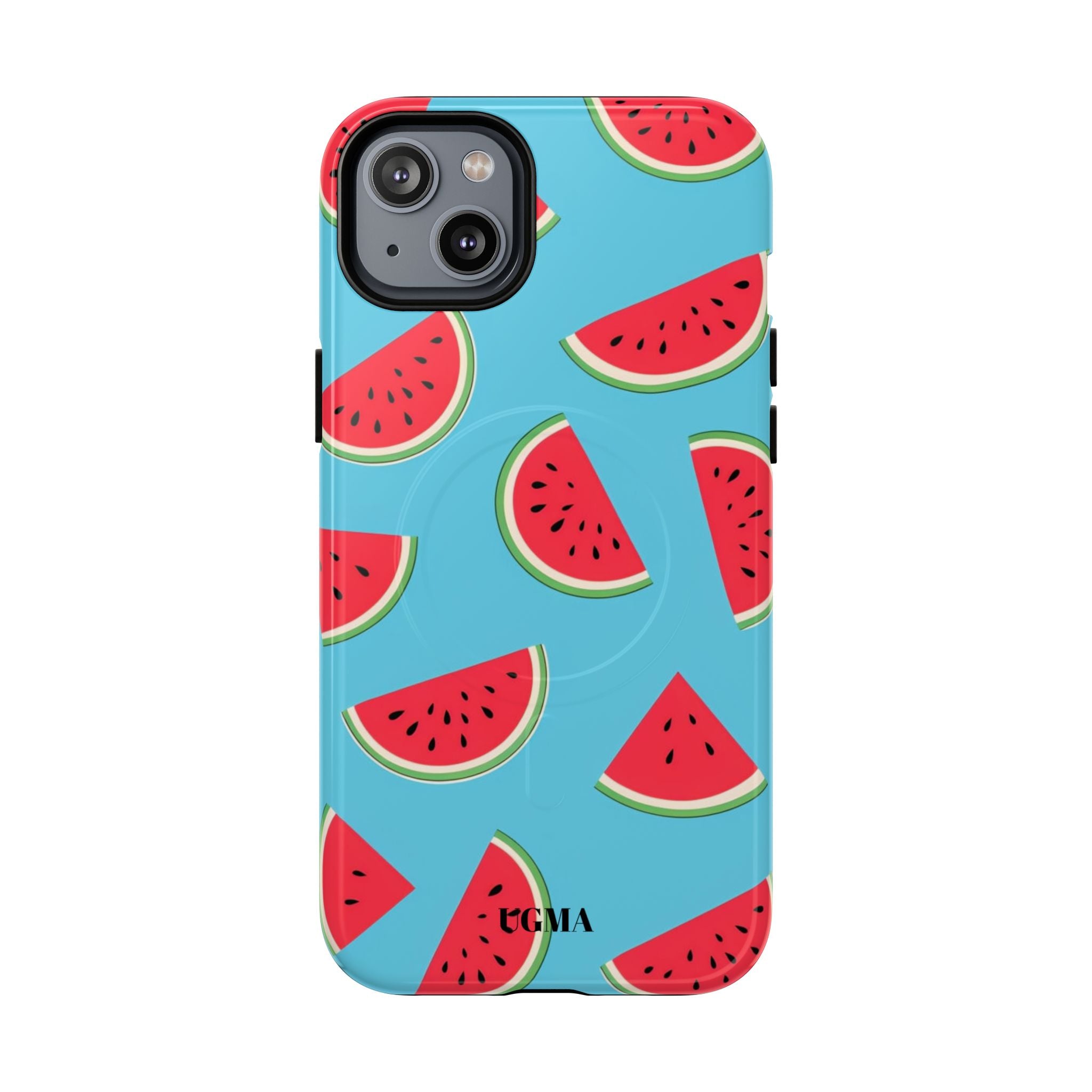 Watermelon Pattern Tough Magnetic Phone Case — Bright Summer Fruit Design