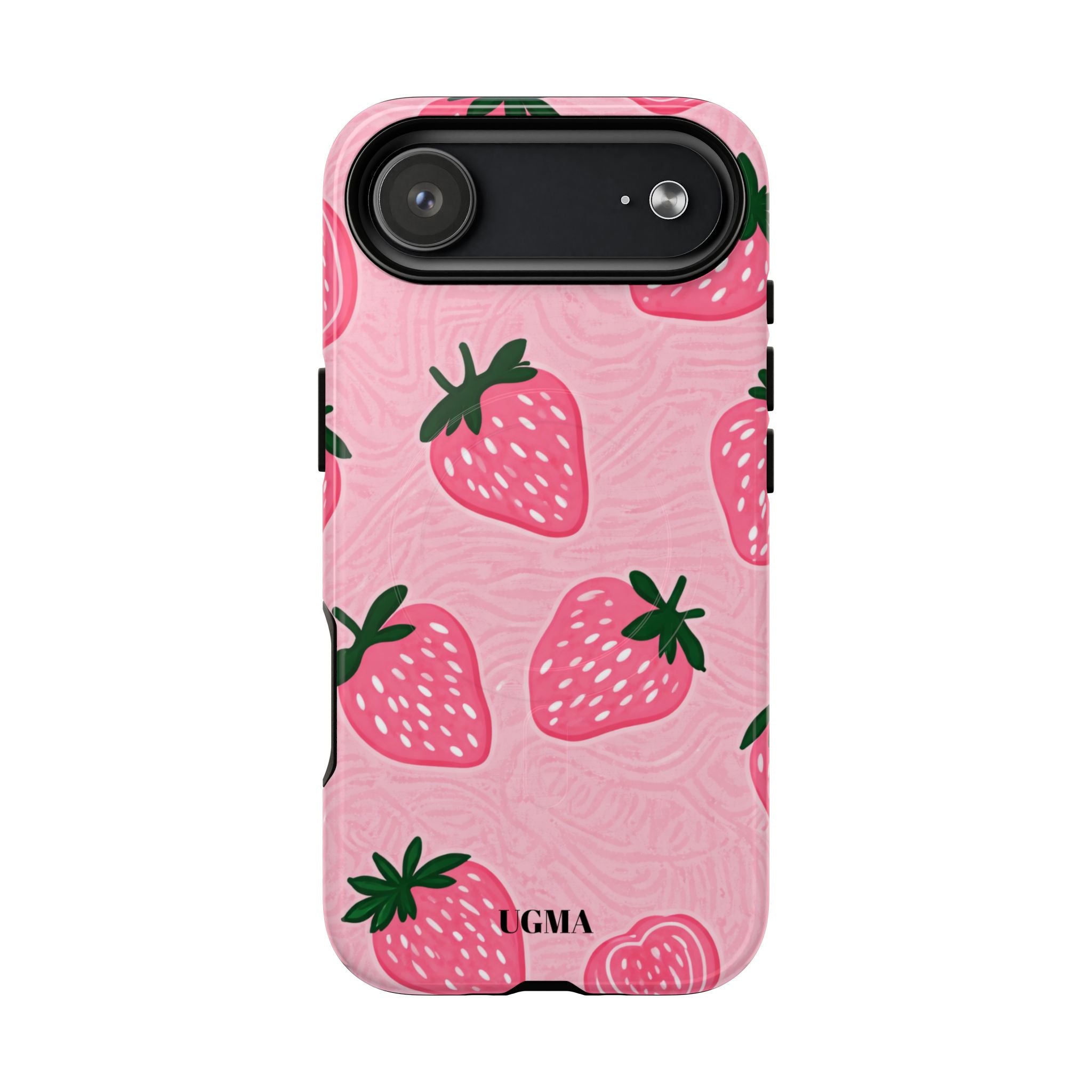 Strawberry Tough Magnetic Phone Case — Durable Magnetic Snap-On Protective Cover