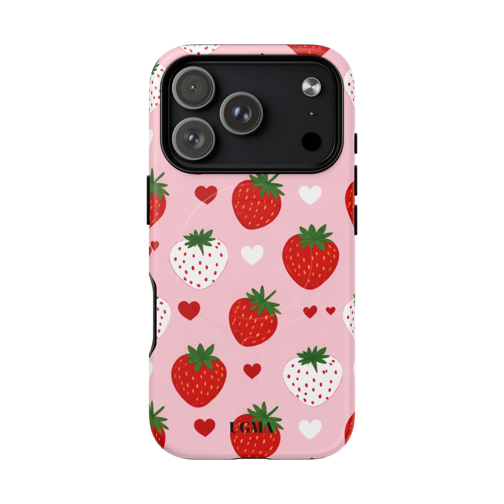 Strawberry Hearts Magnetic Phone Case Tough Magnetic Protective Case