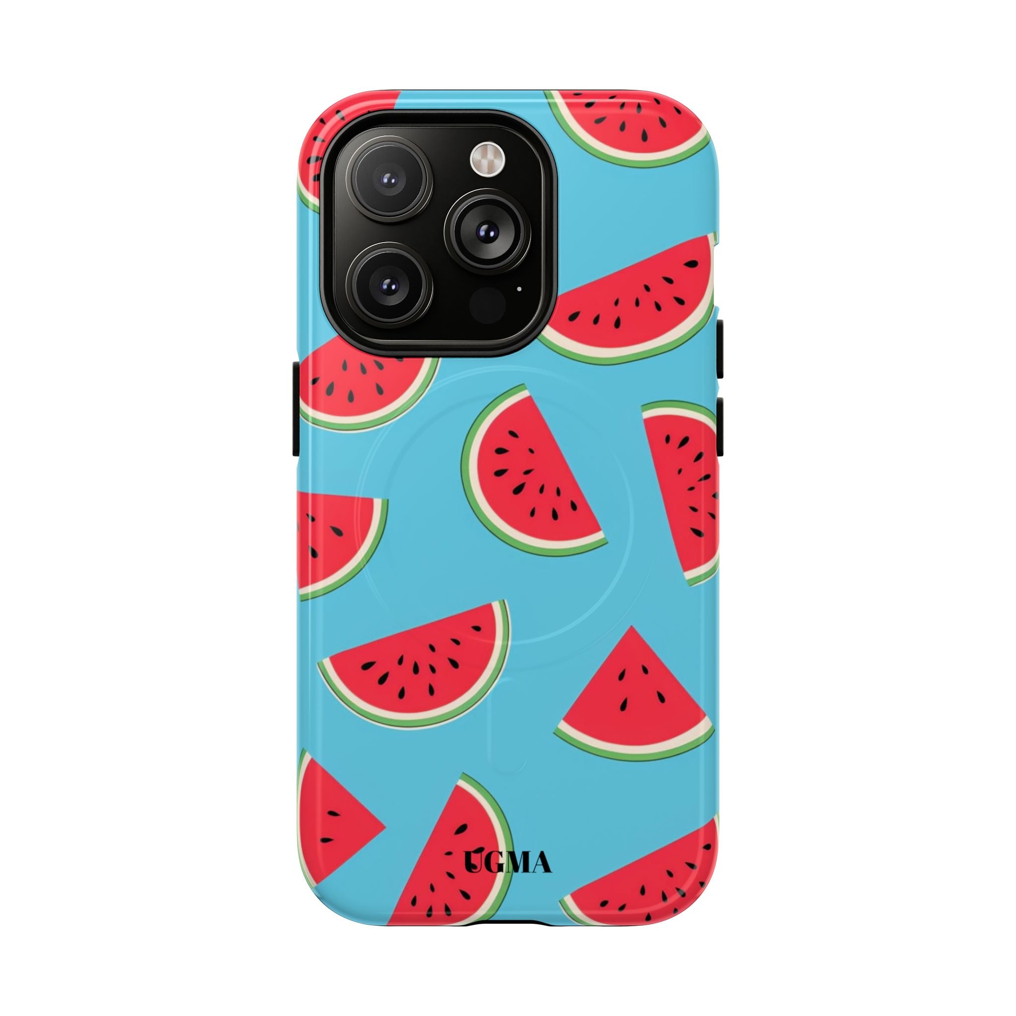 Watermelon Pattern Tough Magnetic Phone Case — Bright Summer Fruit Design